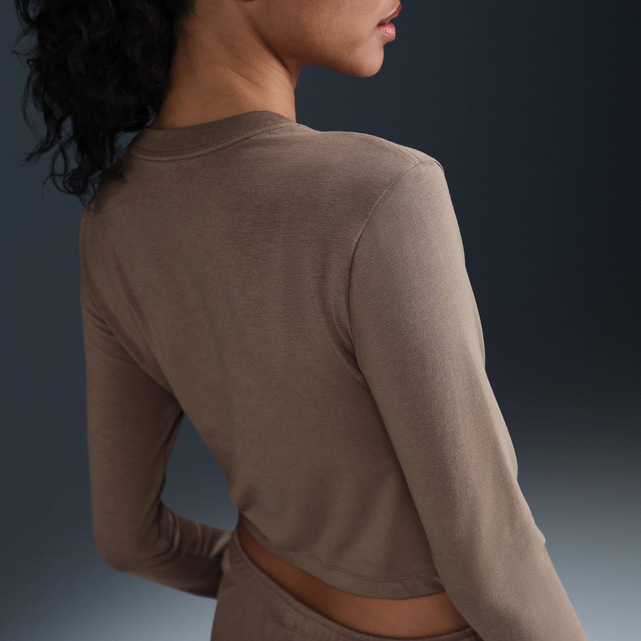 Women's Nike Sportswear Chill Knit Slim Long-Sleeve Cropped Top Product Image