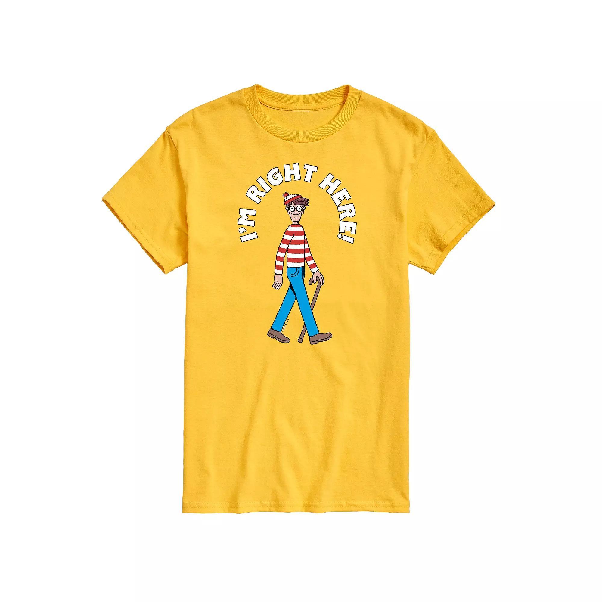 Mens Wheres Waldo Im Right Here Graphic Tee Product Image