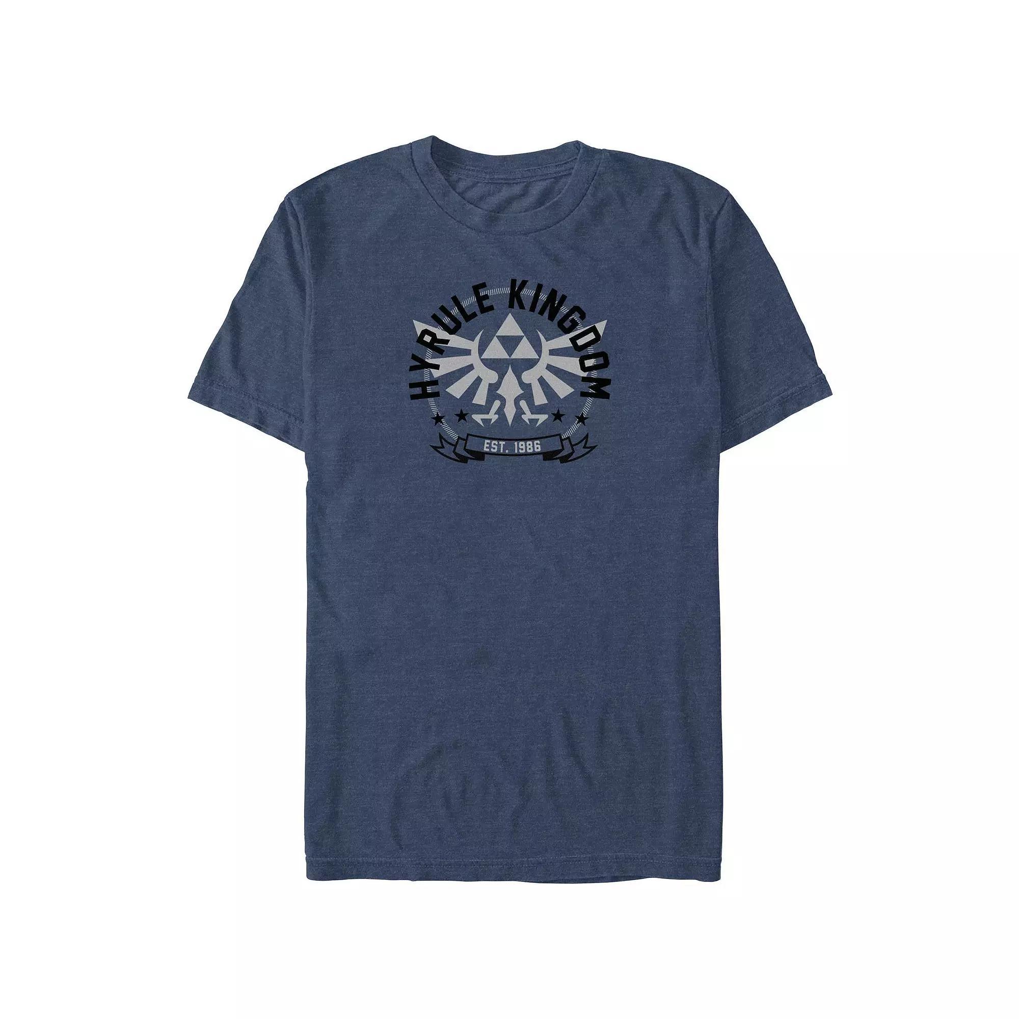 Big & Tall Nintendo The Legend Of Zelda Hyrule Kingdom Graphic Tee, Men's, Size: 3XB, Navy Grey Product Image