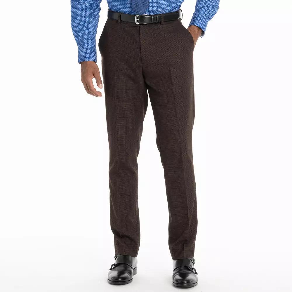 Men's Nick Graham Bowery Slim Fit Suit Pants, Size: 34X34, Red Tic Weave Product Image