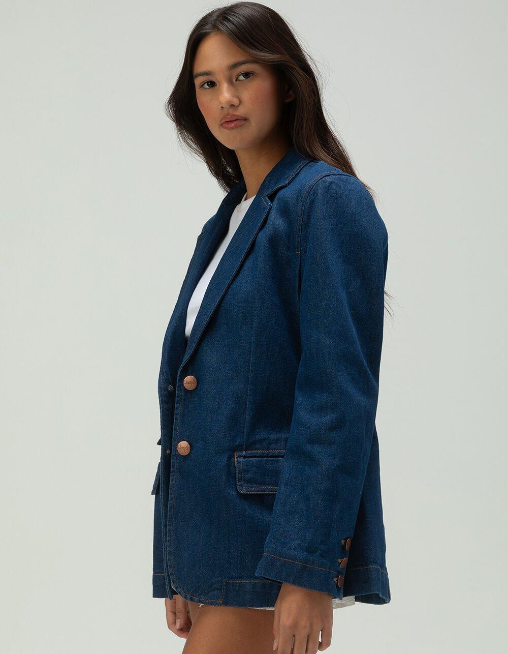 WRANGLER Denim Womens Blazer - INDIGO DNM Product Image