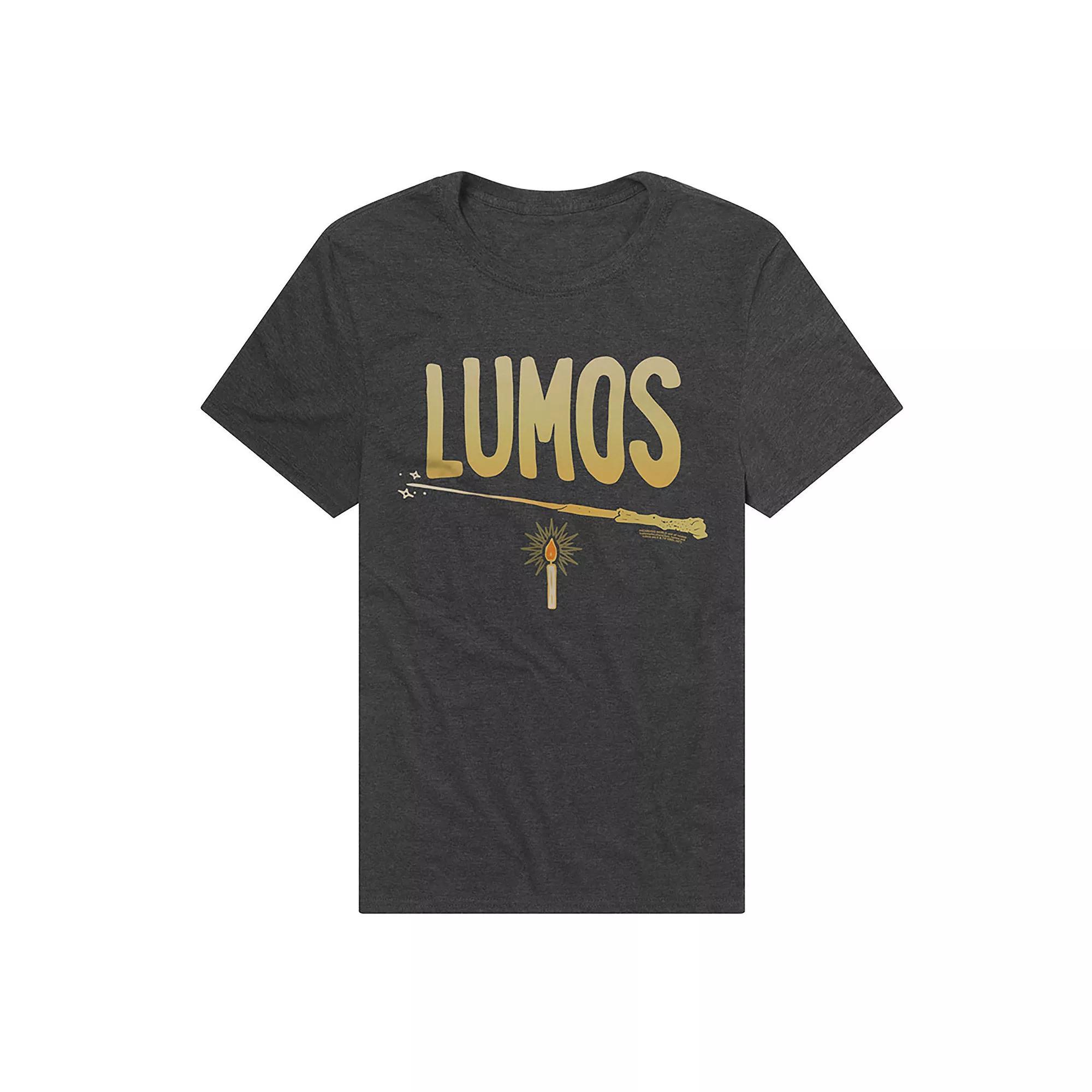 Men's Harry Potter Lumos Spell Graphic Tee, Size: Small, Grey Product Image