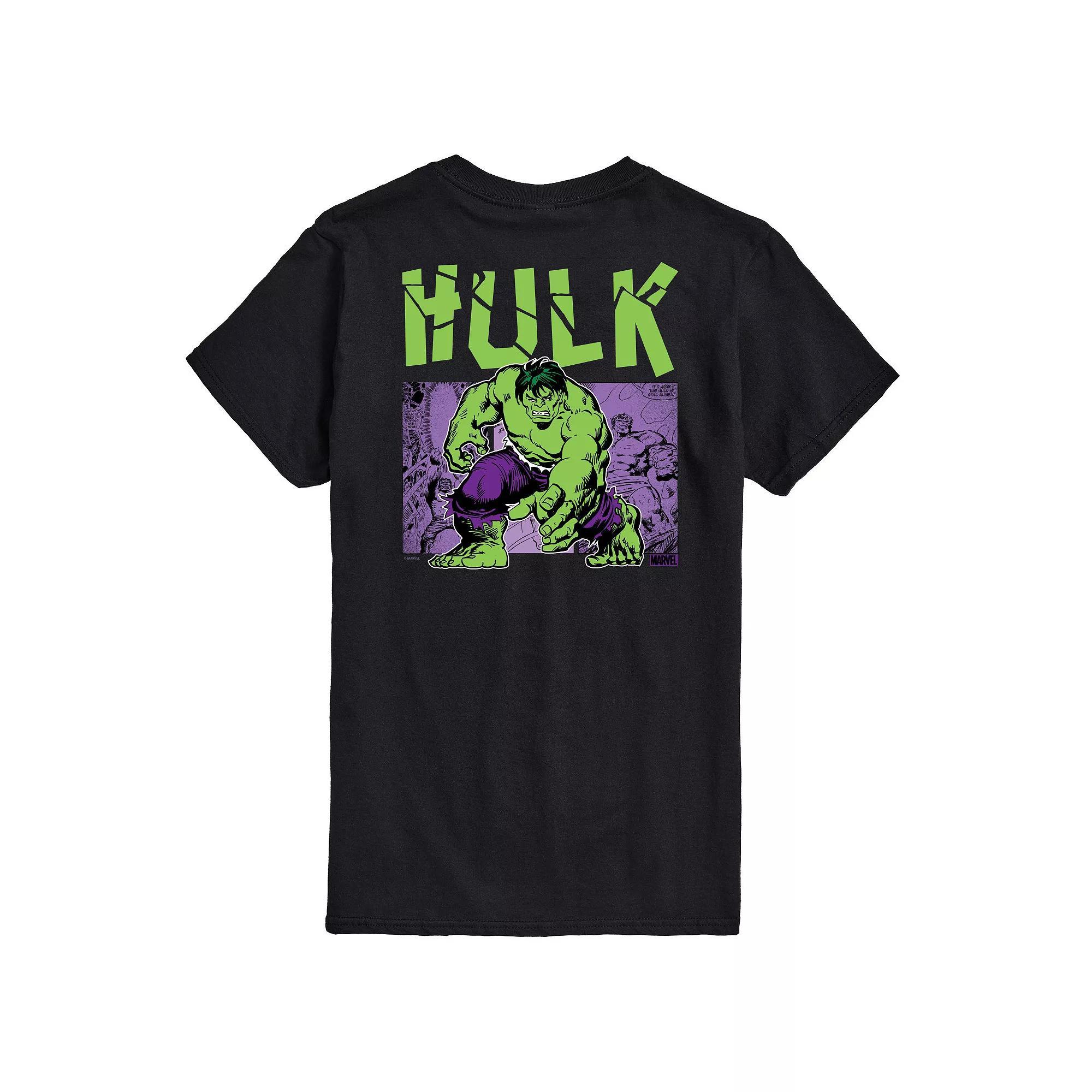 Big & Tall Hulk Comic Graphic Tee, Mens Product Image