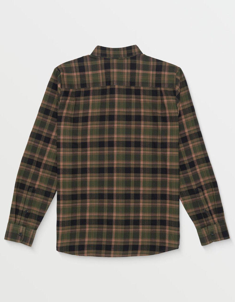 VOLCOM Caden Plaid Mens Flannel - GREEN Product Image
