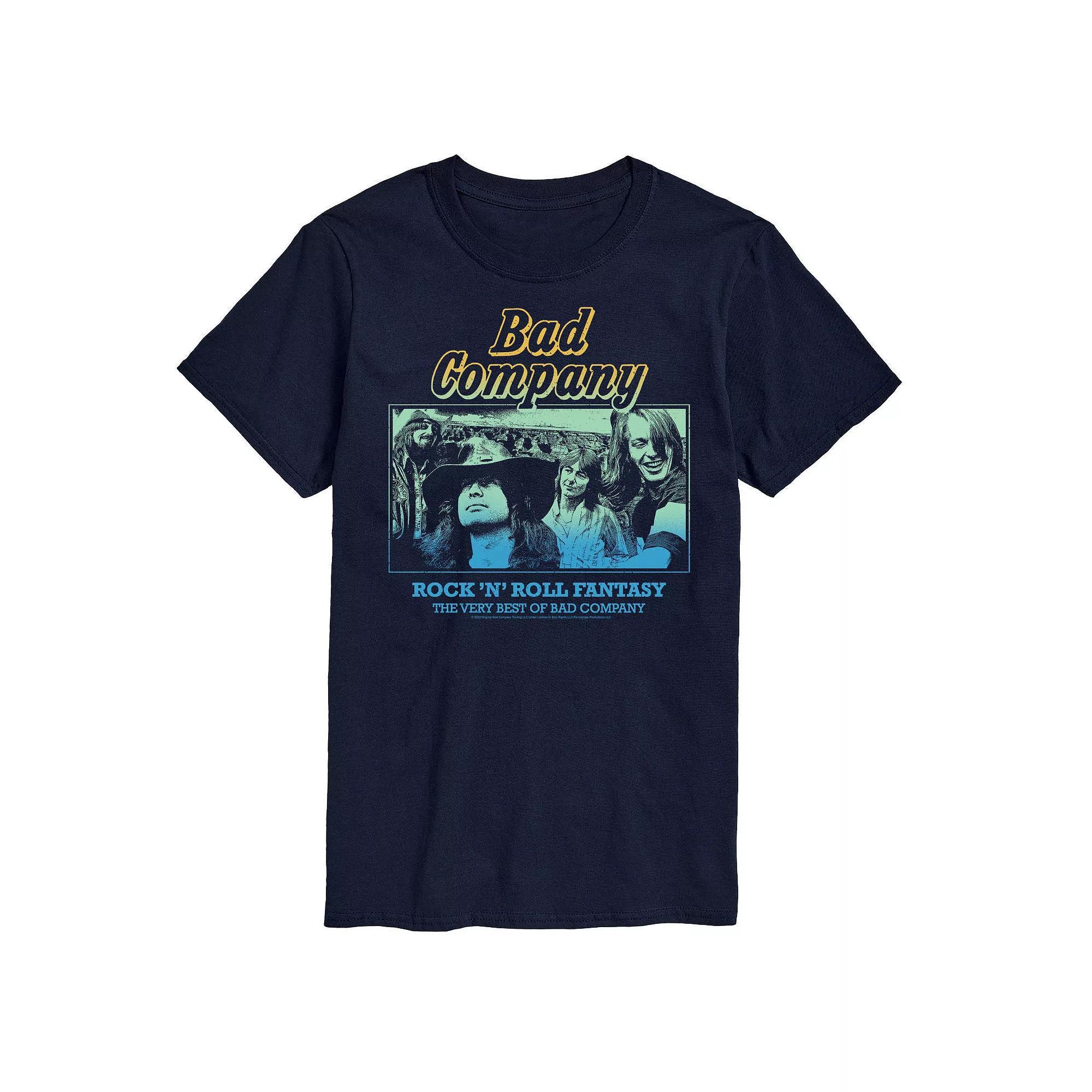 Mens Bad Company Rock N Roll Fantasy Tee Blue Product Image