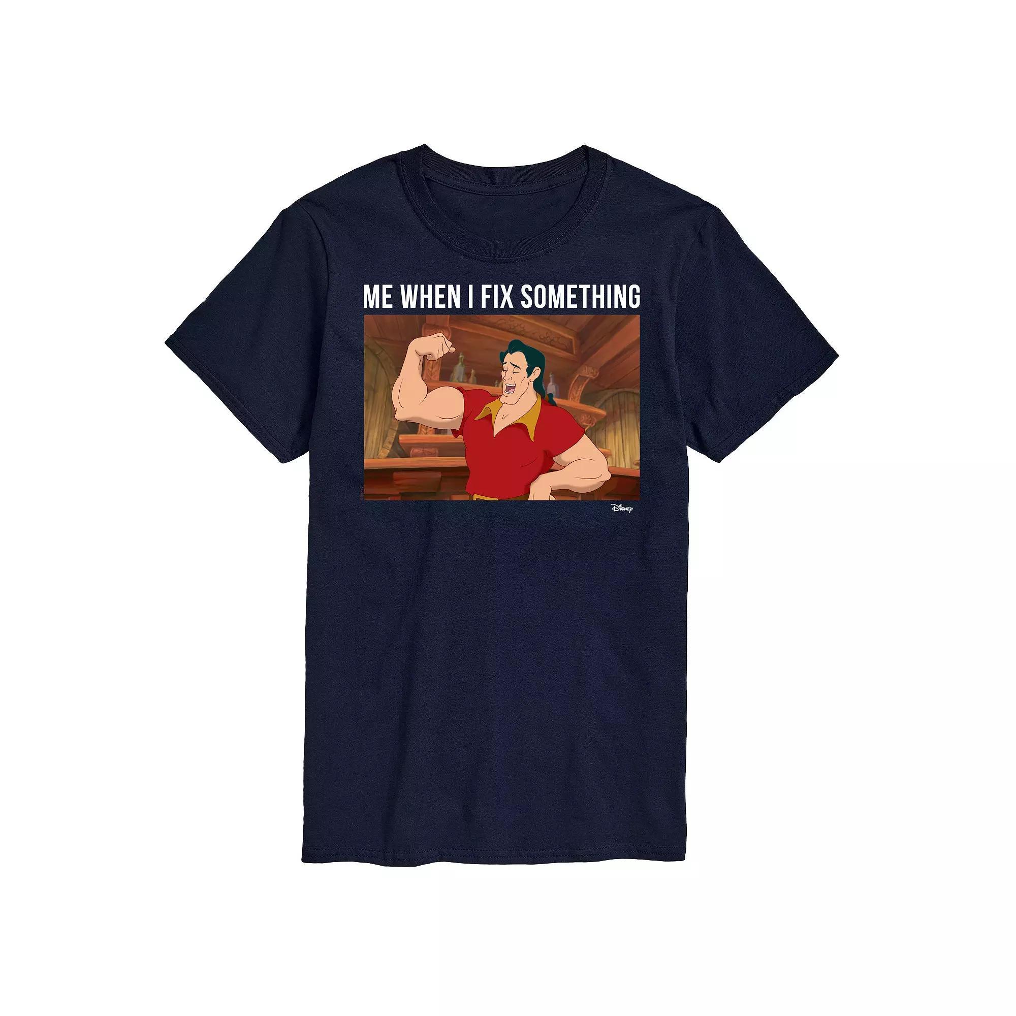 Disney Princess Big & Tall Gaston Graphic Tee, Mens Product Image
