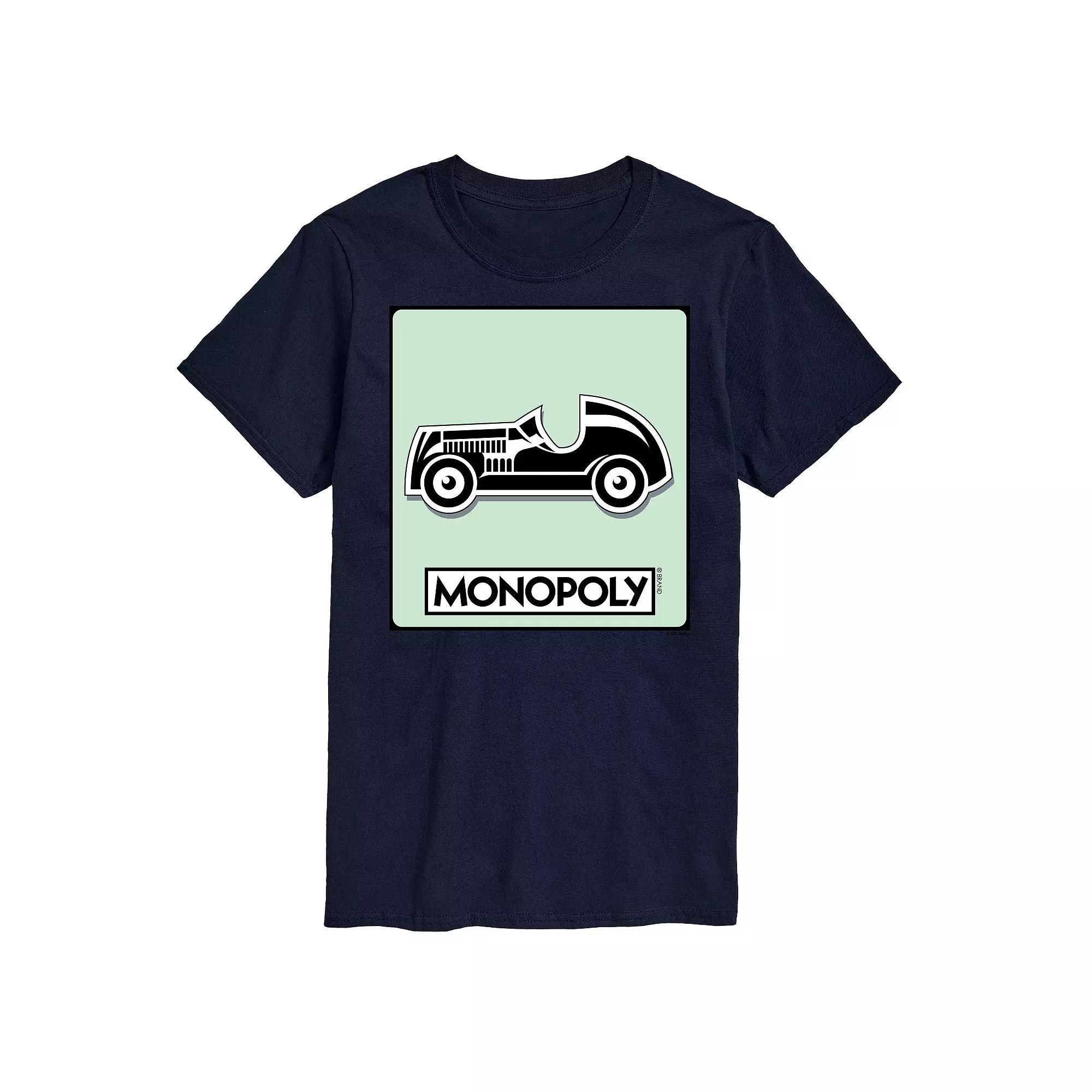Big & Tall Monopoly Car Game Token Graphic Tee, Mens Product Image