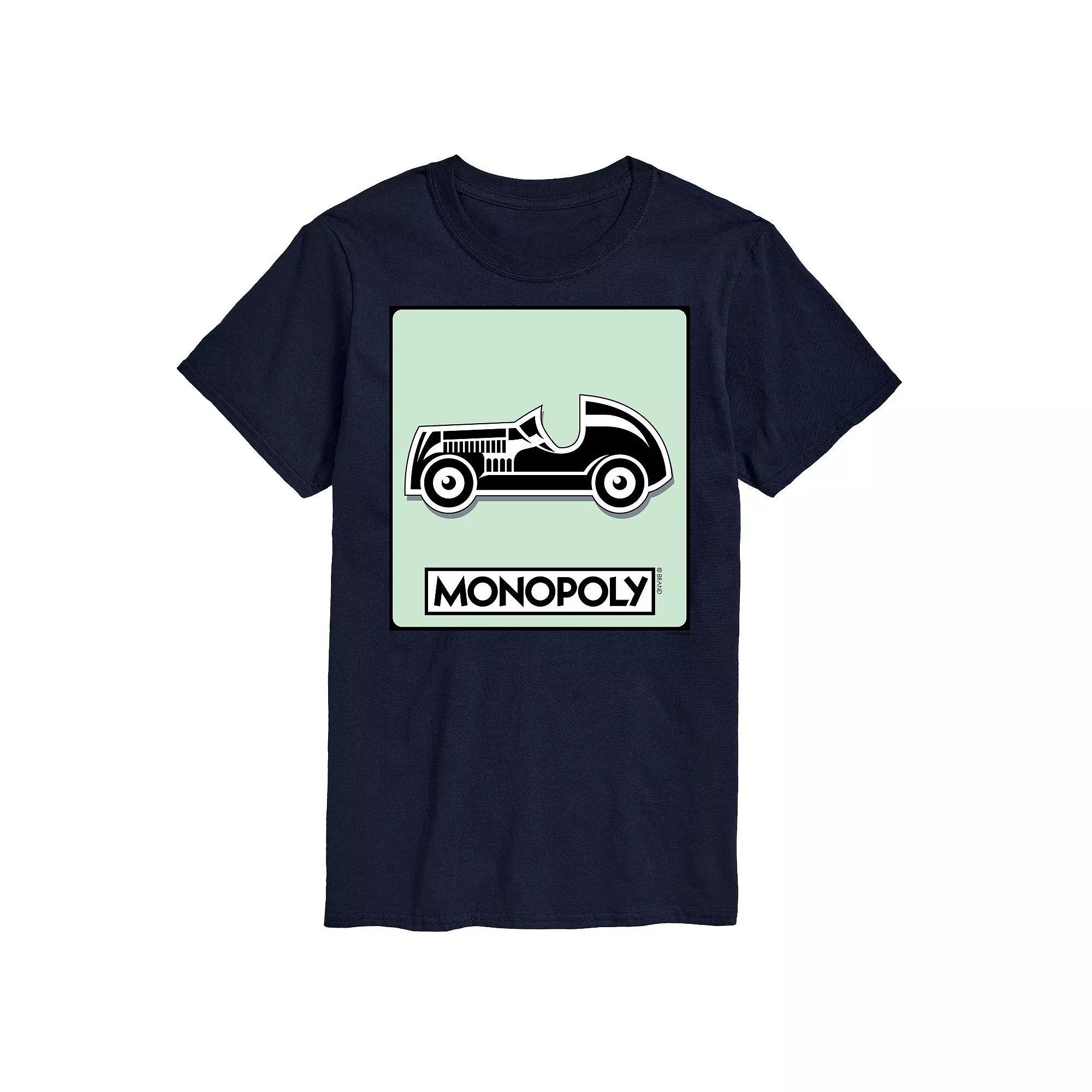 Big & Tall Monopoly Car Game Token Graphic Tee, Mens Product Image