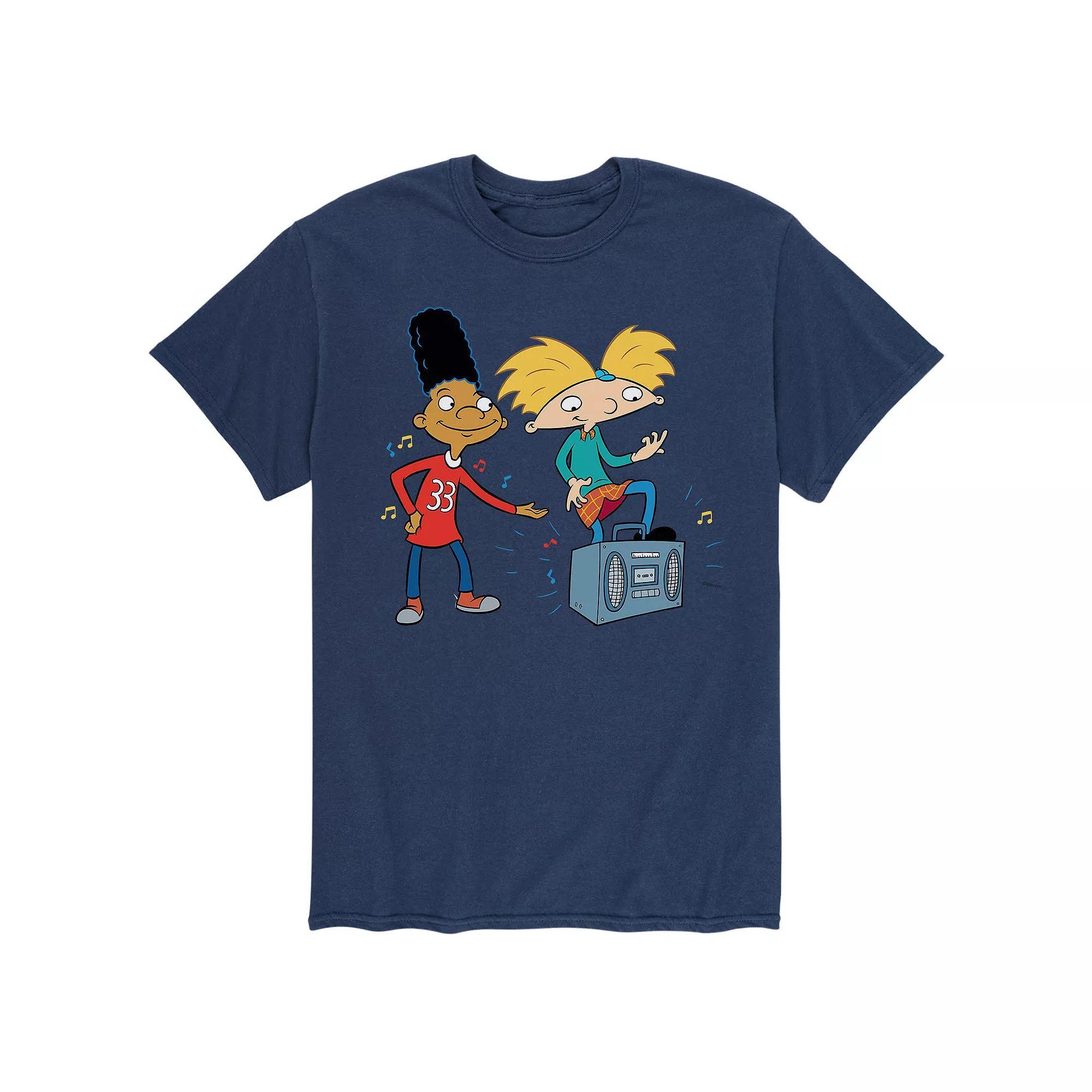 Big & Tall Hey Arnold! Air Guitar Graphic Tee, Mens Product Image