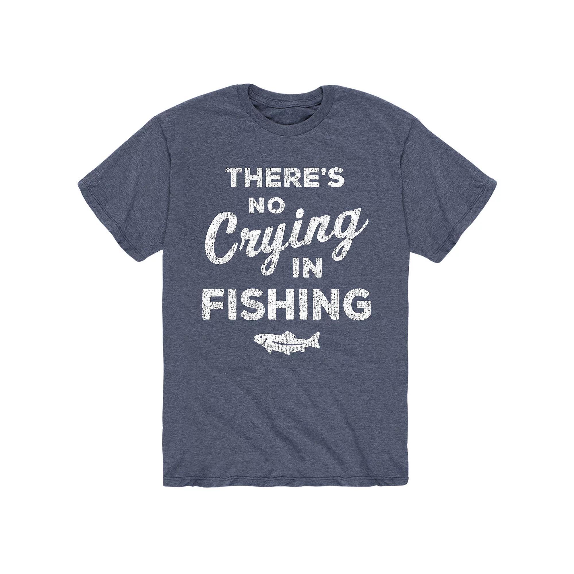 Mens Theres No Crying Fishing Tee Product Image