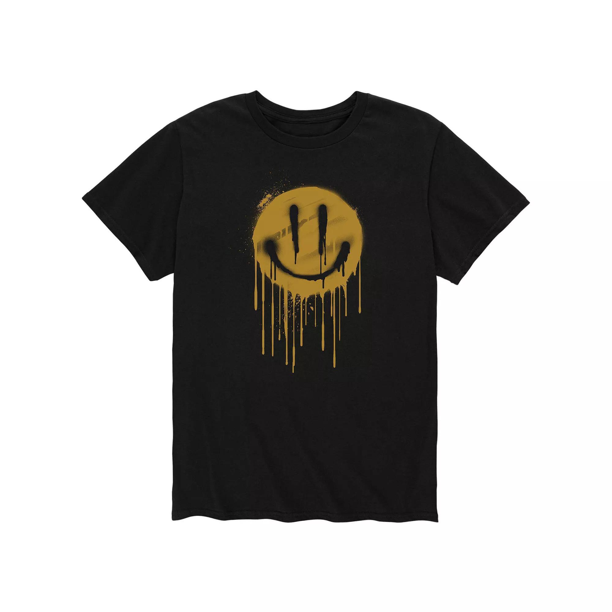 Men's Happy Drips Graphic Tee, Size: Small, Black Product Image
