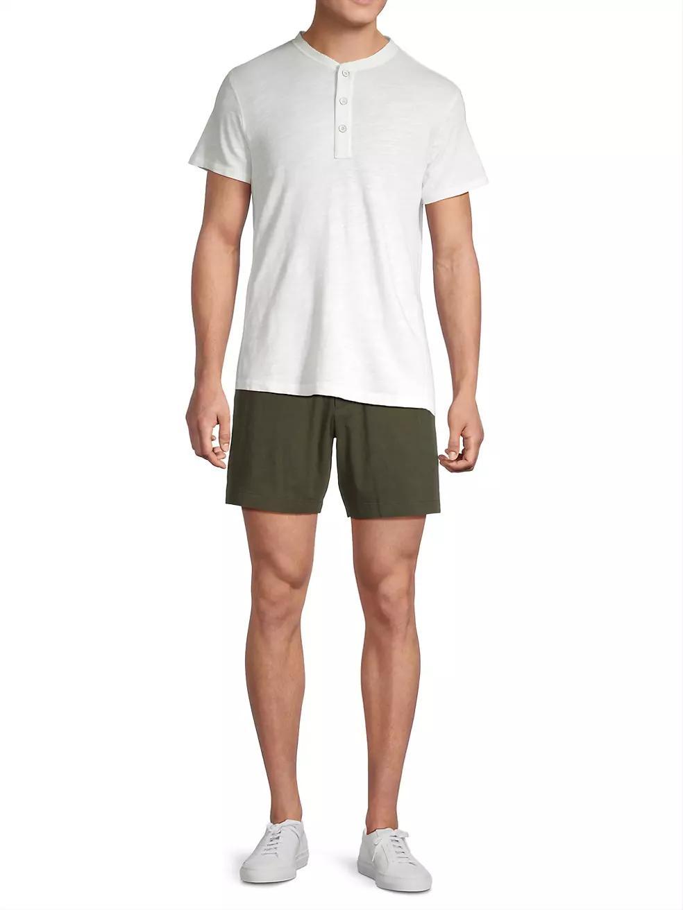 Curtis Linen-Blend Shorts Product Image