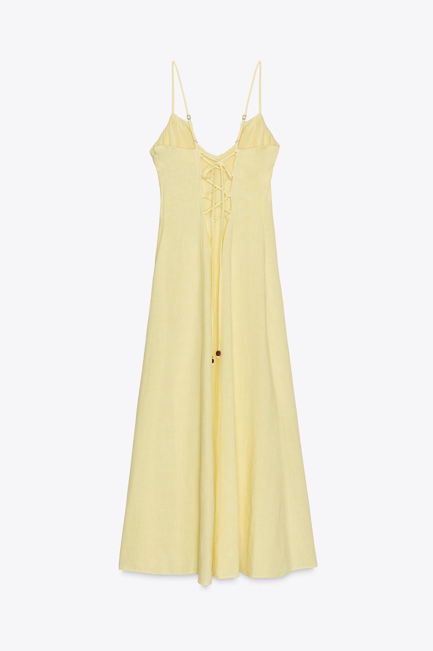 RAMIE MIDI DRESS WITH RUFFLE Product Image