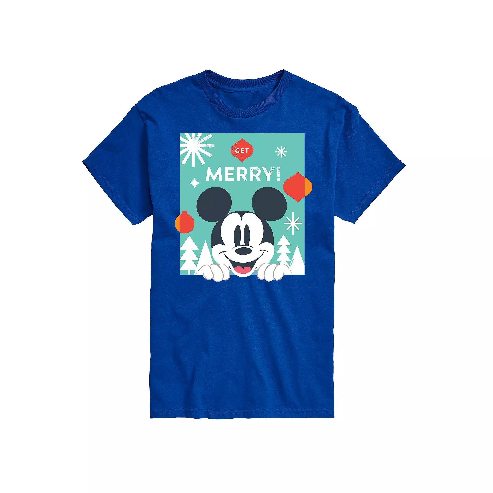 Disneys Big & Tall Get Merry Graphic Tee, Mens Product Image