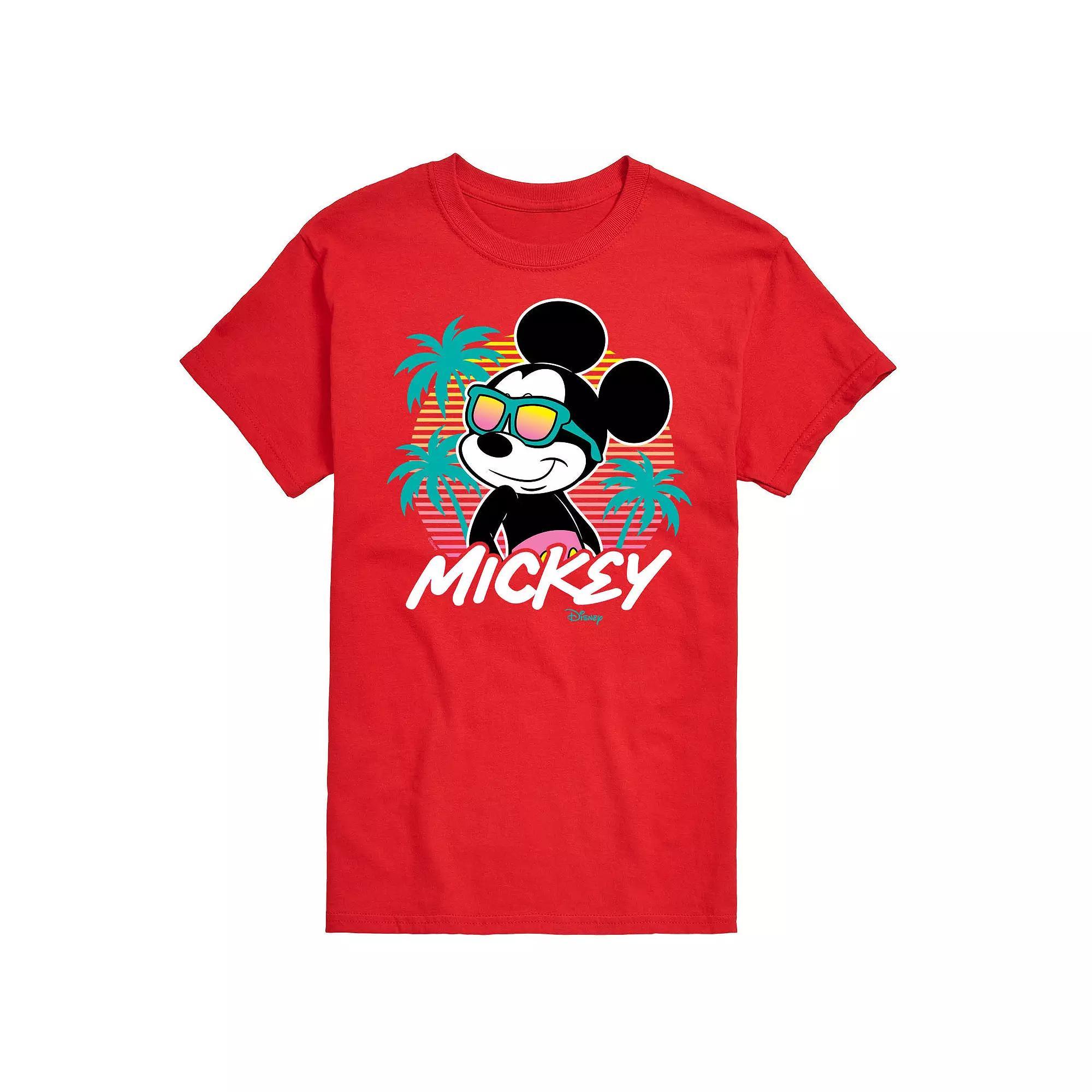 Disney's Mickey Mouse Men's Sunset Shades Graphic Tee, Size: Small, Blue Product Image