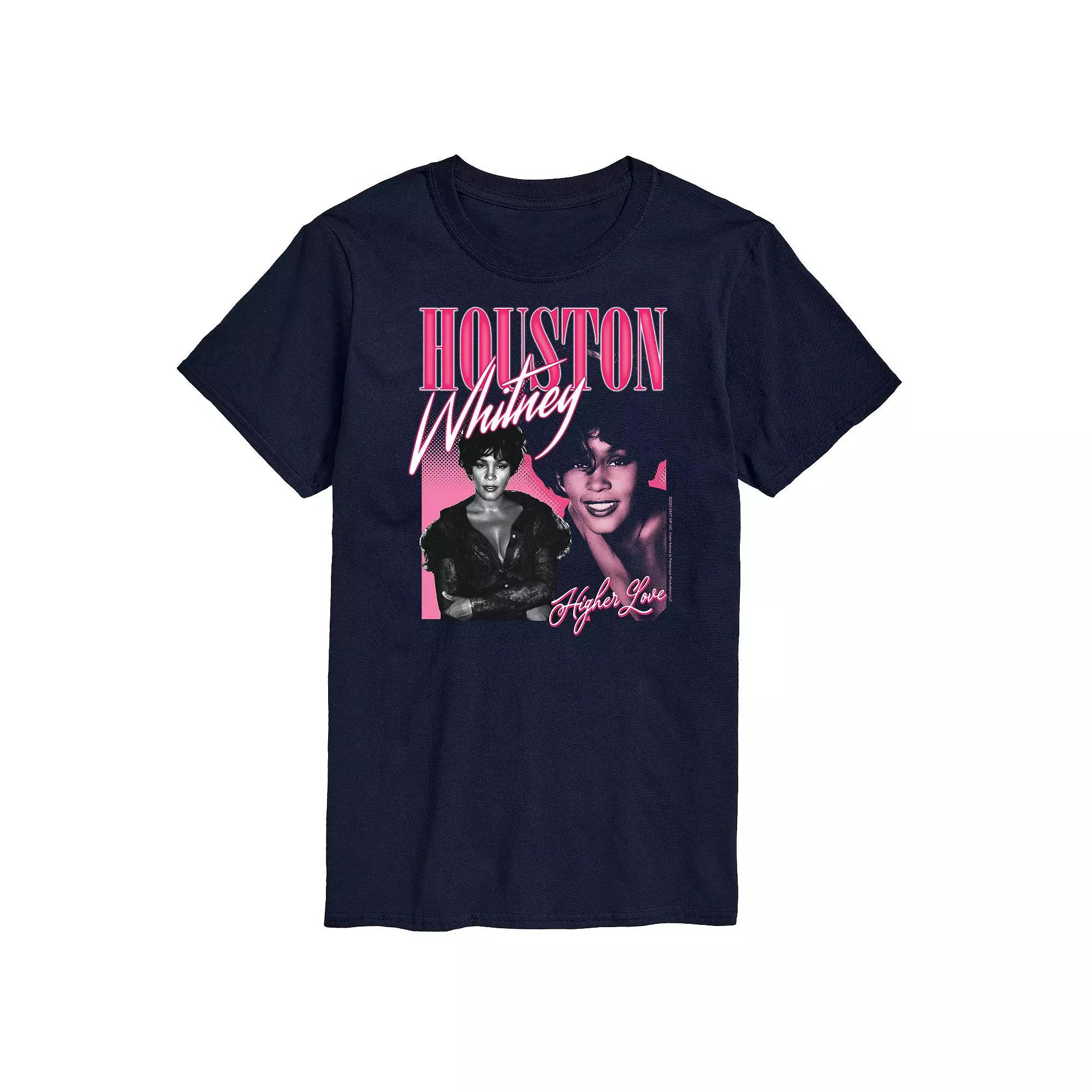 Big & Tall Whitney Houston Higher Love Tee, Mens Blue Product Image