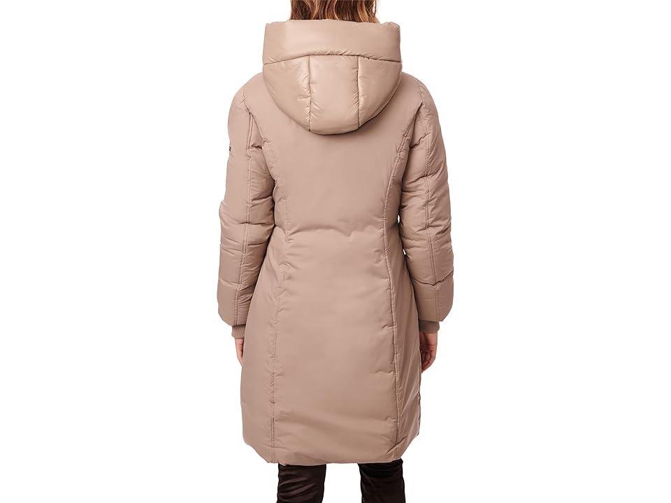 Bernardo Fashions Matte/Shine Combo Puffer (Mushroom) Women's Clothing Product Image