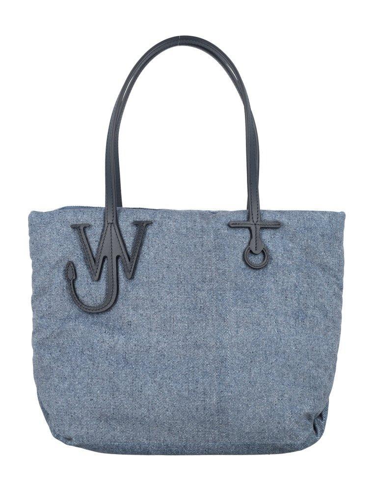 JW ANDERSON Small Puffy Anchor Tote Bag In Blue Product Image