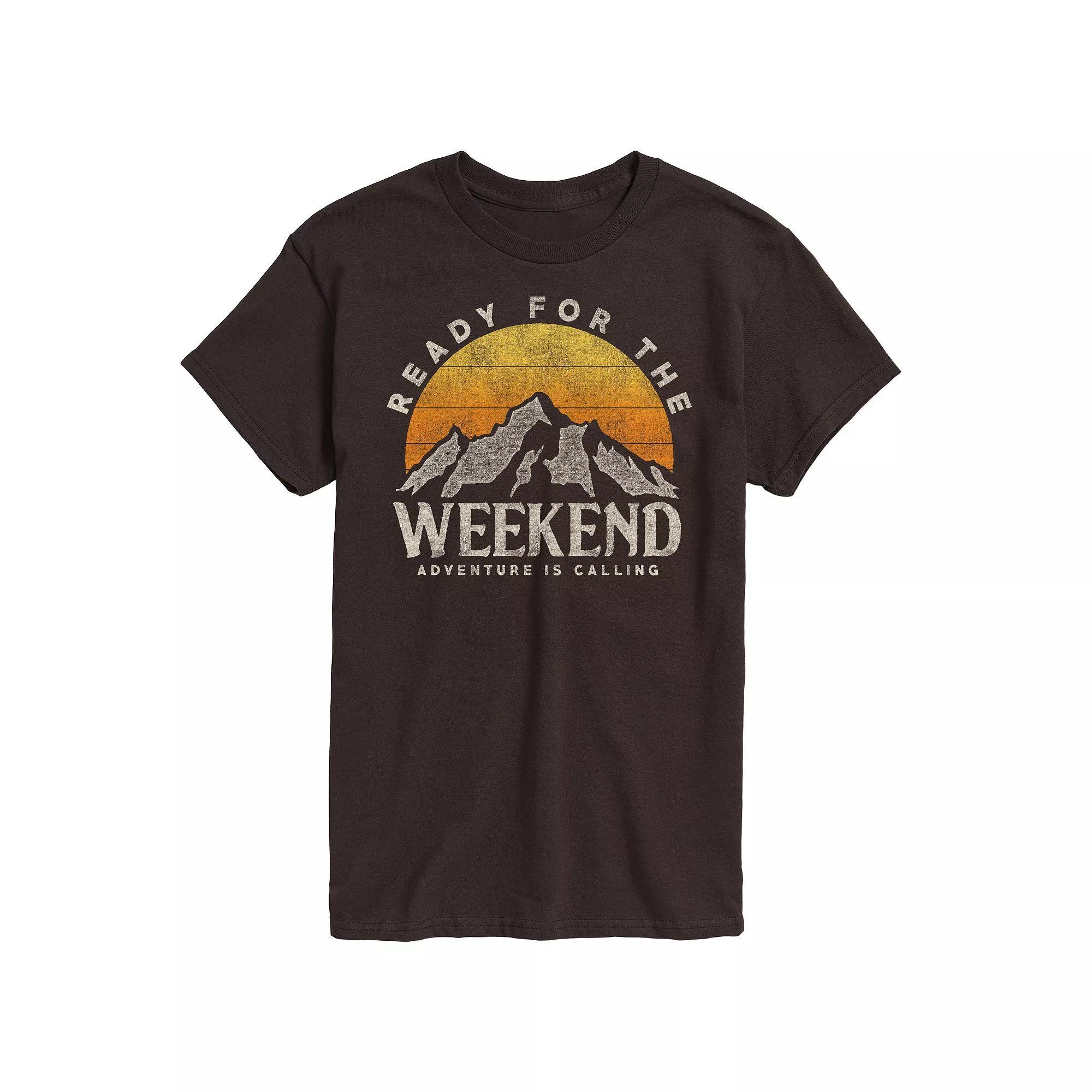 Big & Tall Ready for the Weekend Tee, Mens Blue Product Image