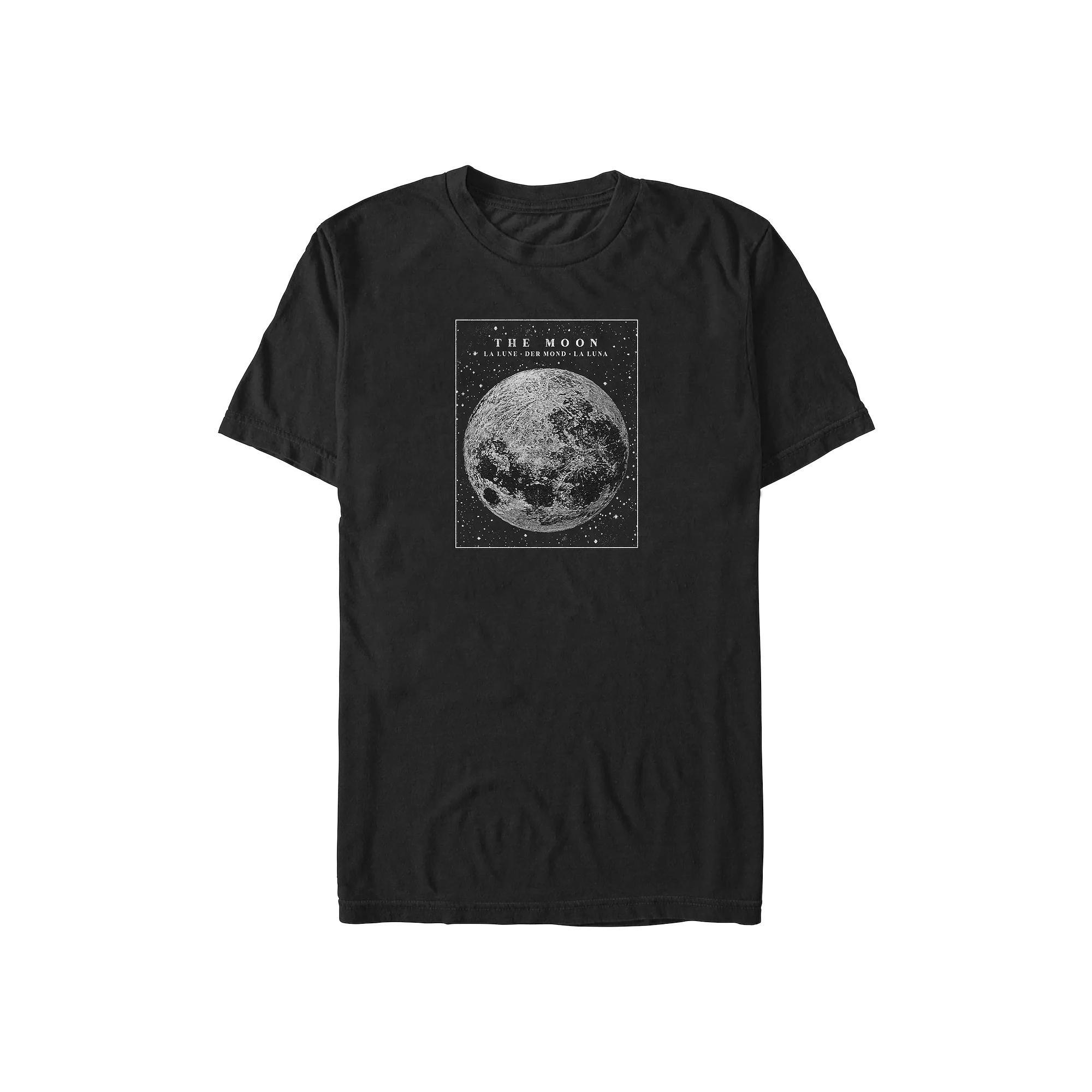 Big & Tall The Moon Poster Graphic Tee, Men's, Size: XXL Tall, Black Product Image