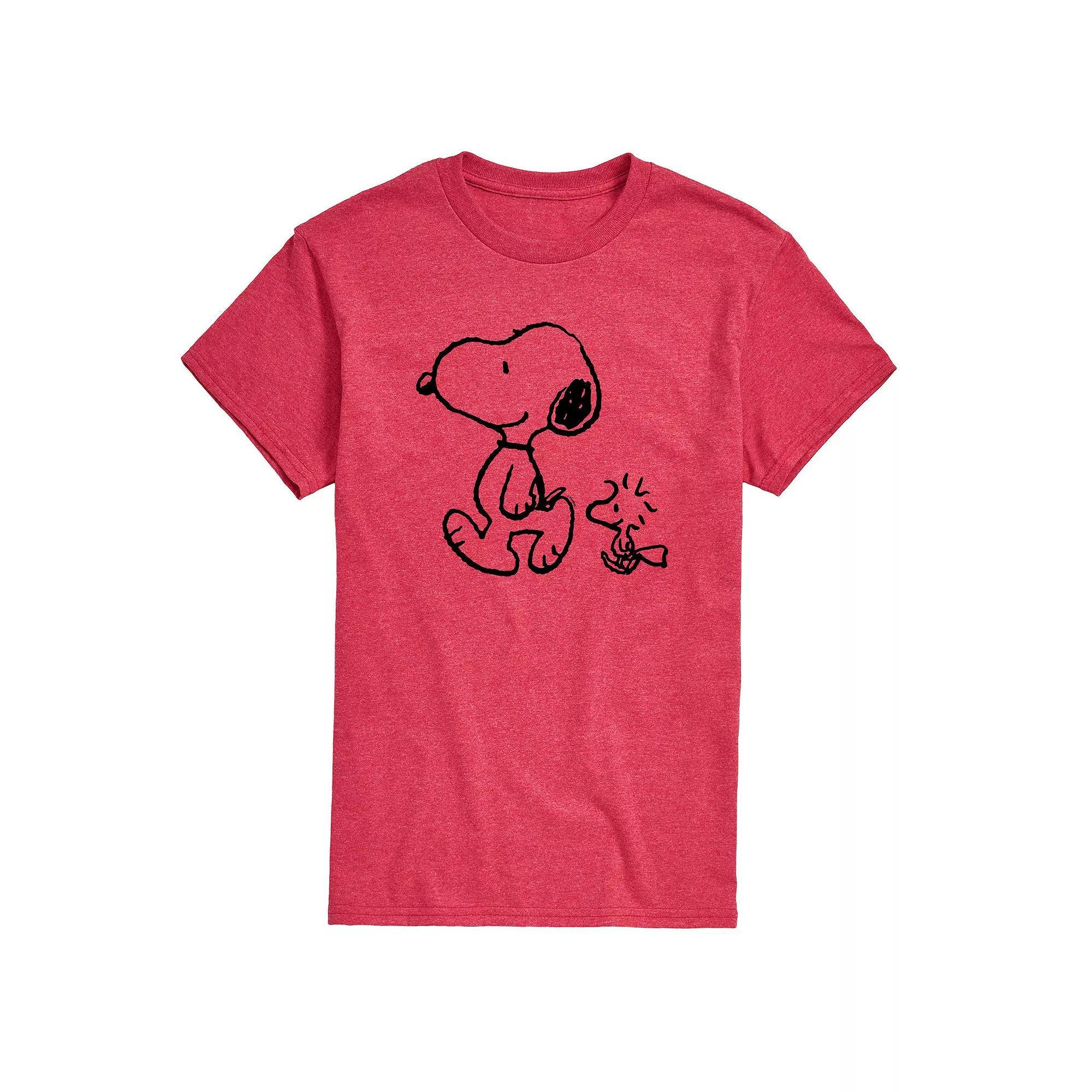 Mens Peanuts Snoopy Woodstock Walk Tee Product Image