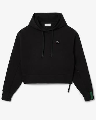 Short Cut Cotton Hoodie Product Image