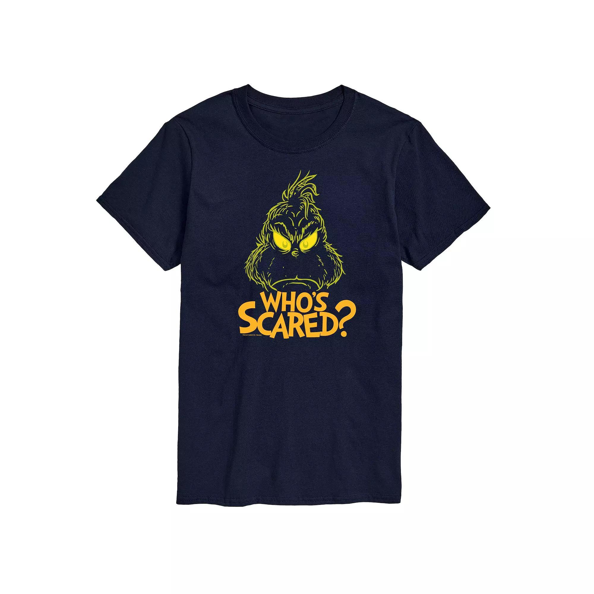 Mens Dr. Seuss Grinch Whos Scared Graphic Tee Product Image