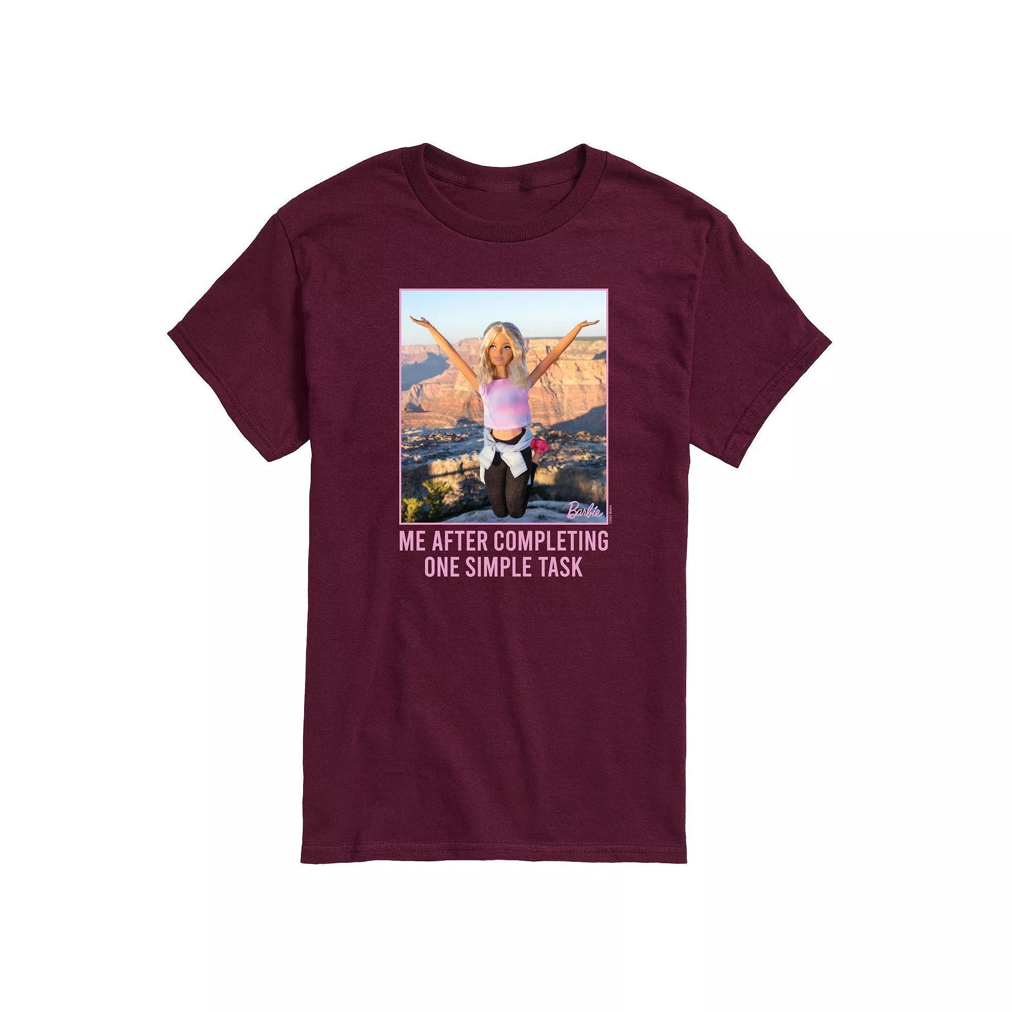 Mens Barbie One Simple Task Graphic Tee Product Image