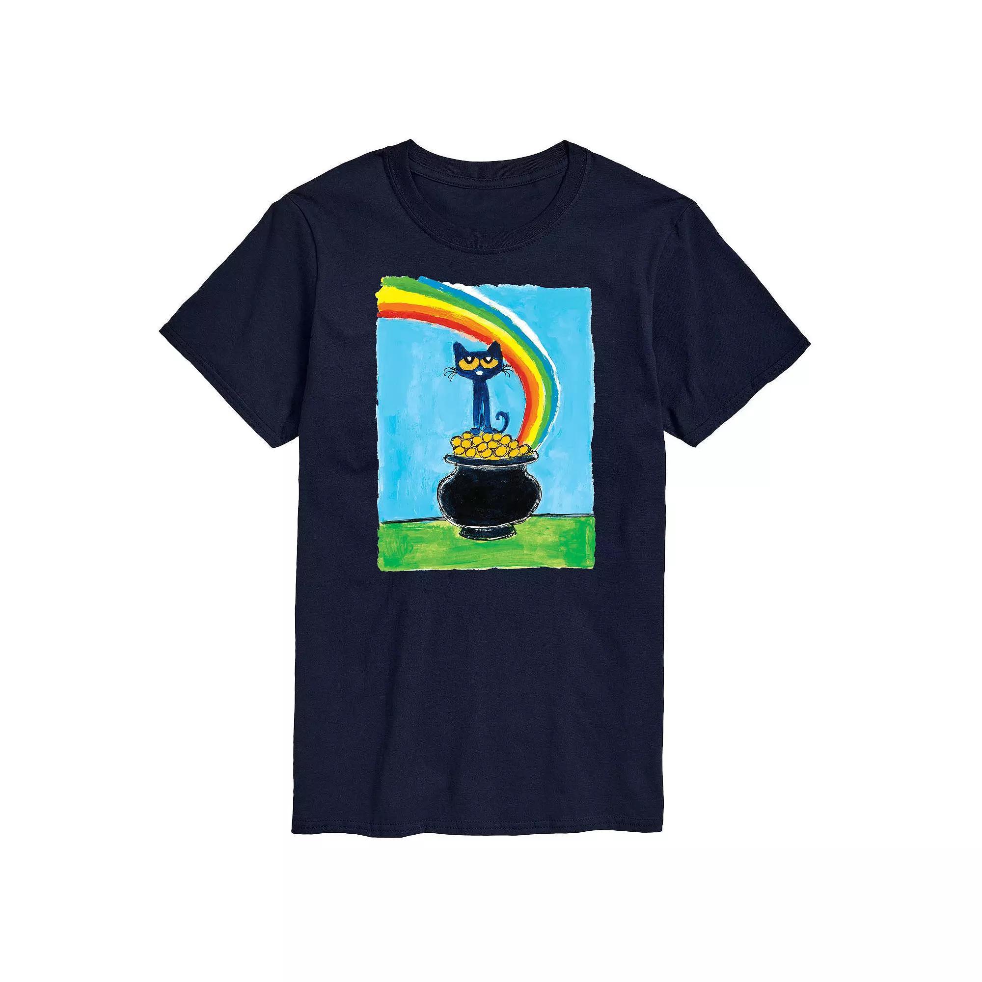 Big & Tall Pete The Cat Pot Of Gold Tee, Mens Blue Product Image