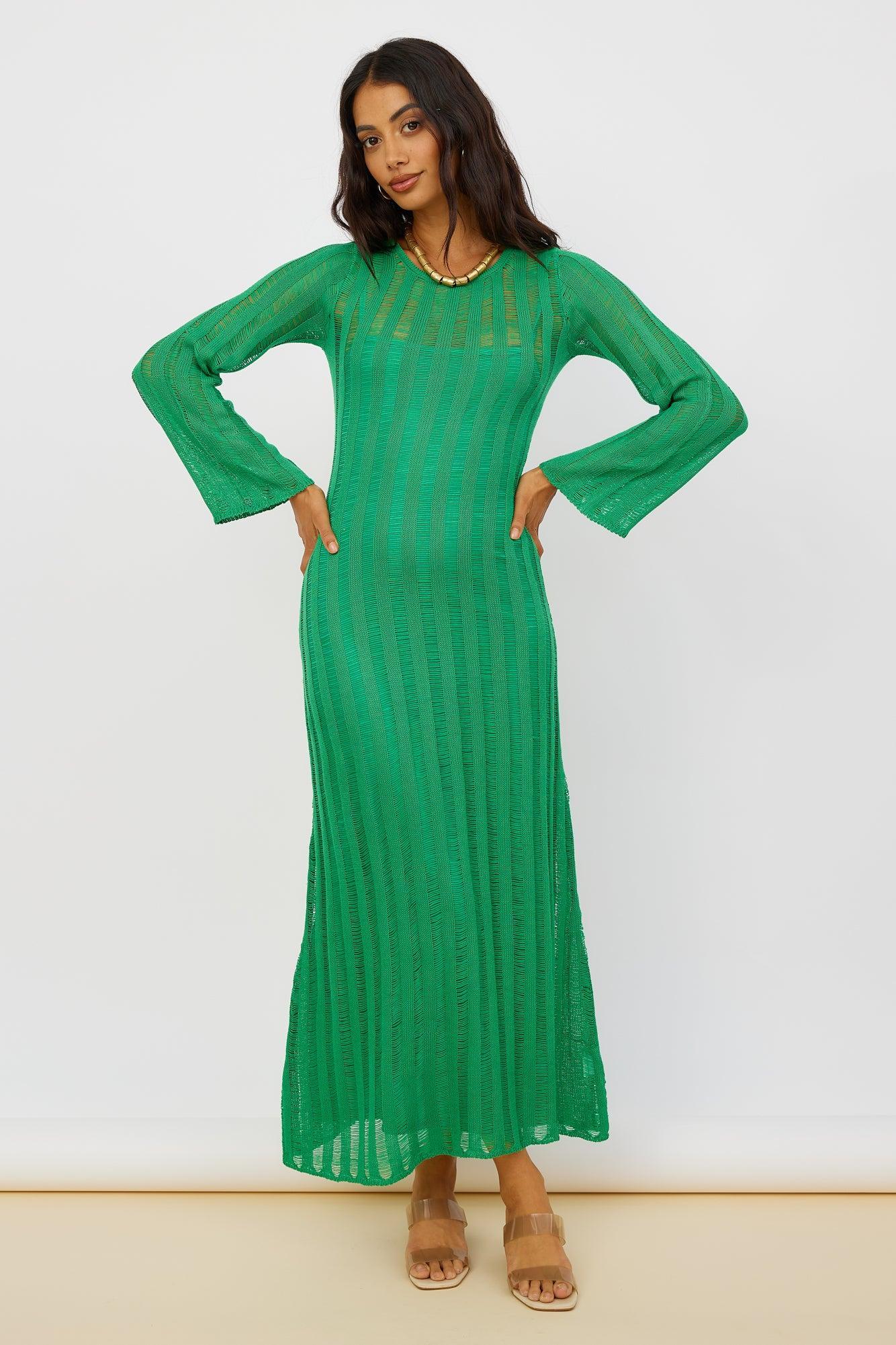 Exploration Maxi Dress Green Product Image