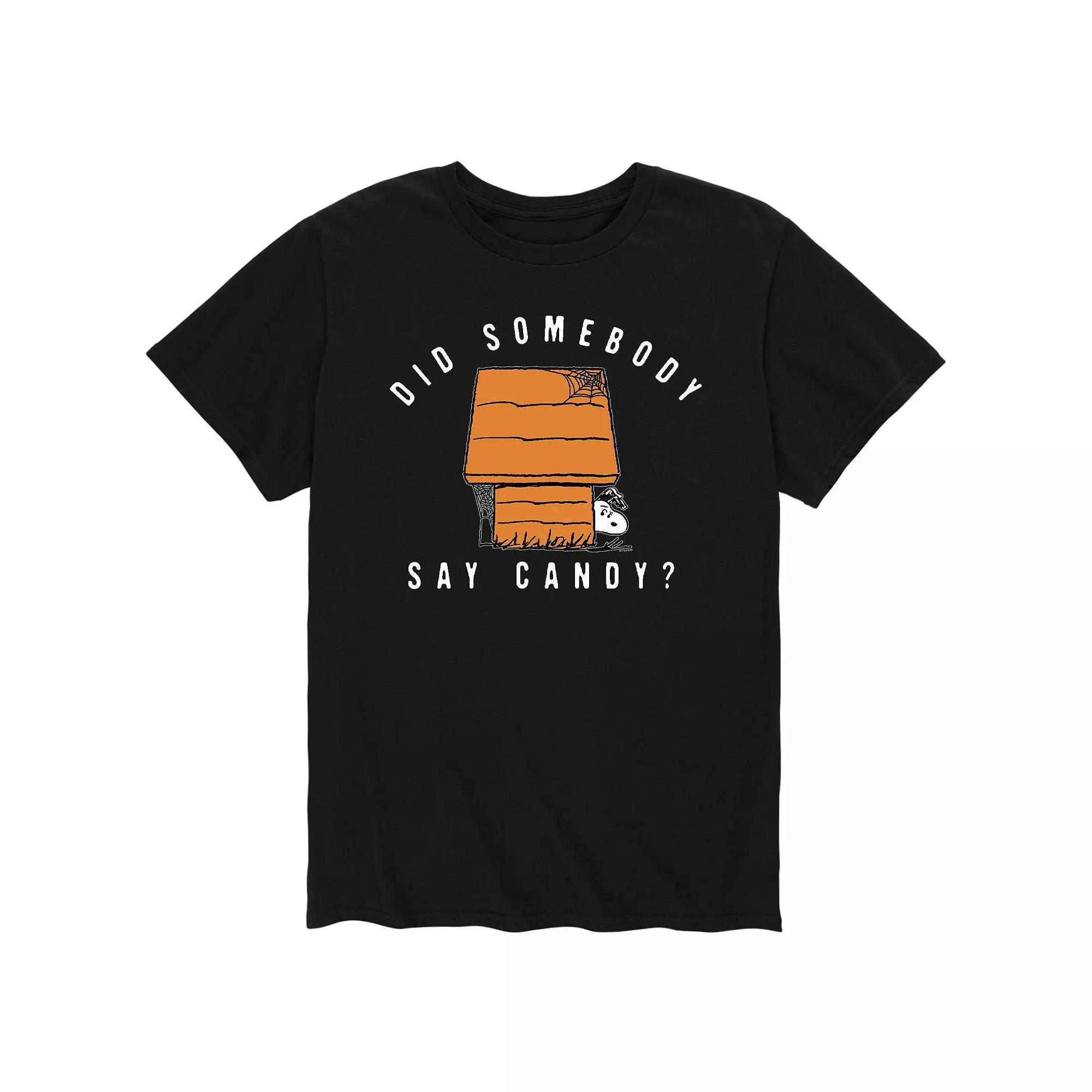 Mens Peanuts Snoopy Somebody Say Candy Tee Product Image