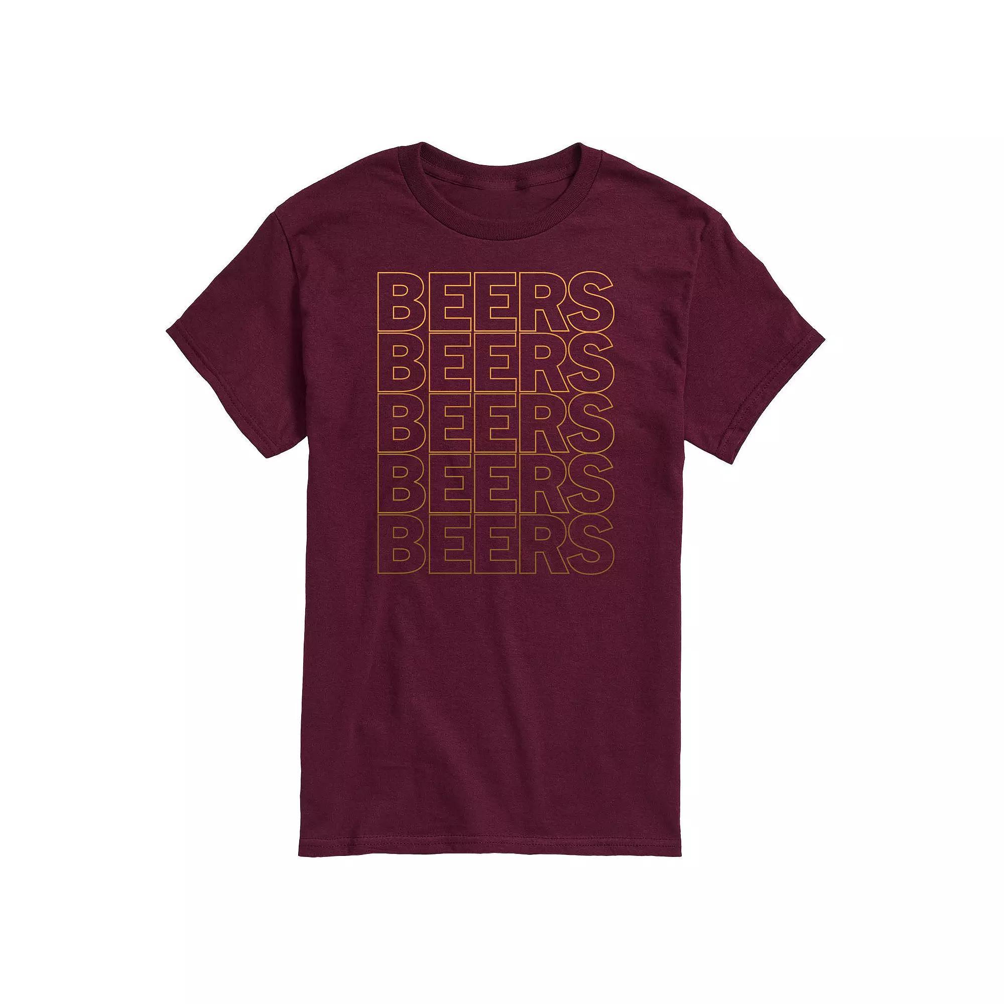 Mens Beer Stacked Tee Product Image