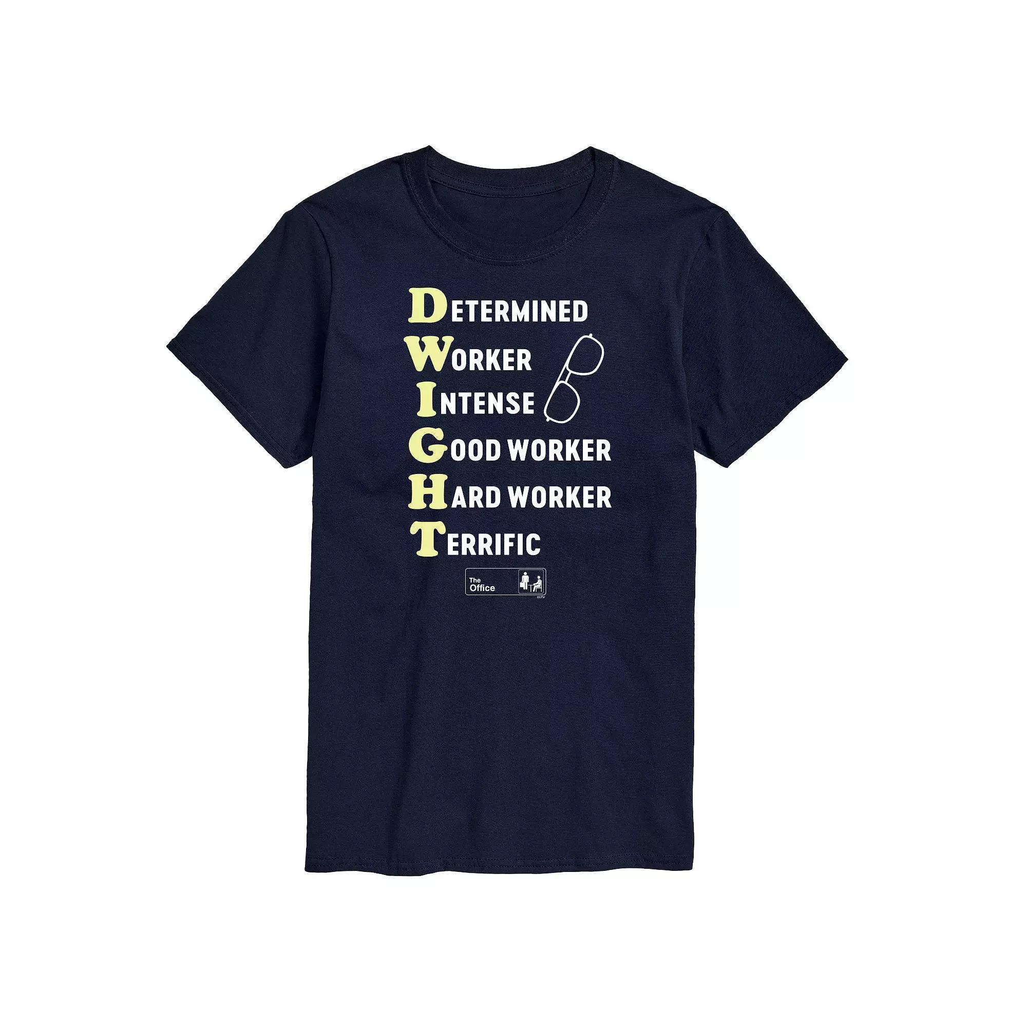 Mens The Office Dwight Defined Tee Blue Product Image