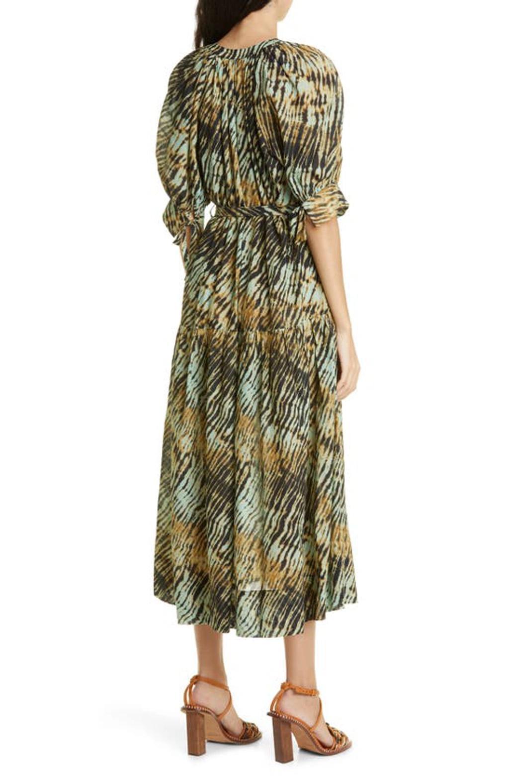 Women's Selena Belted Cotton-blend Cover-up Dress In Sage Product Image