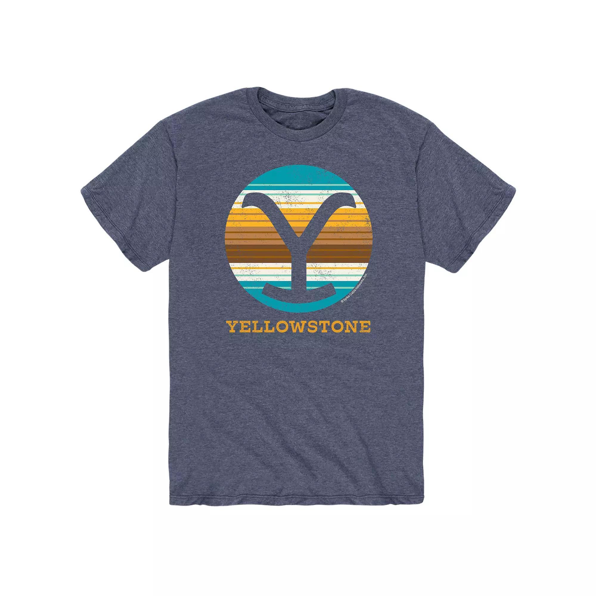 Men's Yellowstone Y Brand Blanket Tee, Size: Large, Blue Product Image