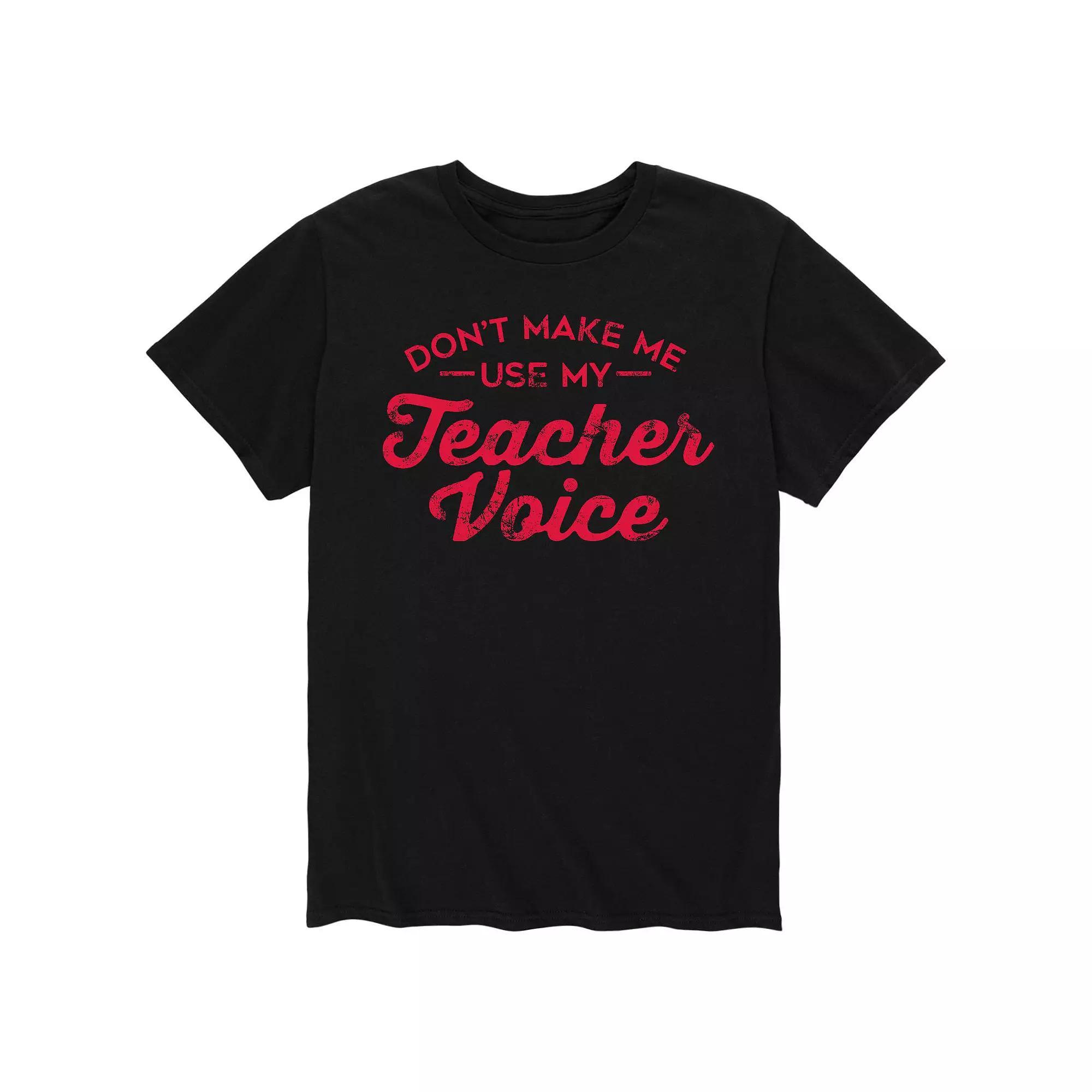 Mens Teacher Voice Tee Product Image
