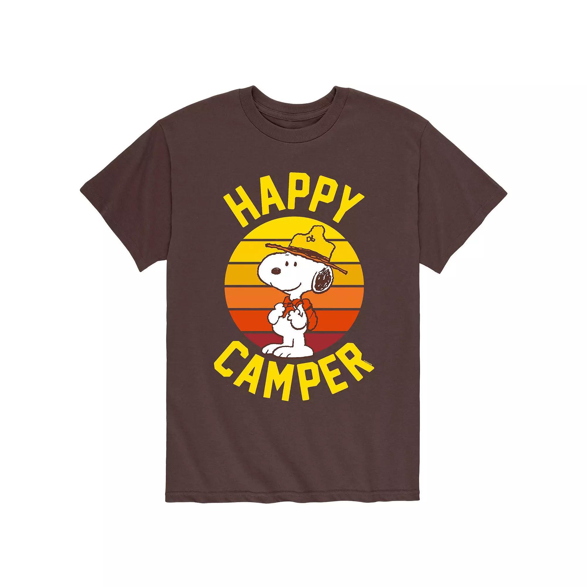 Mens Peanuts Snoopy Happy Camper Tee Product Image