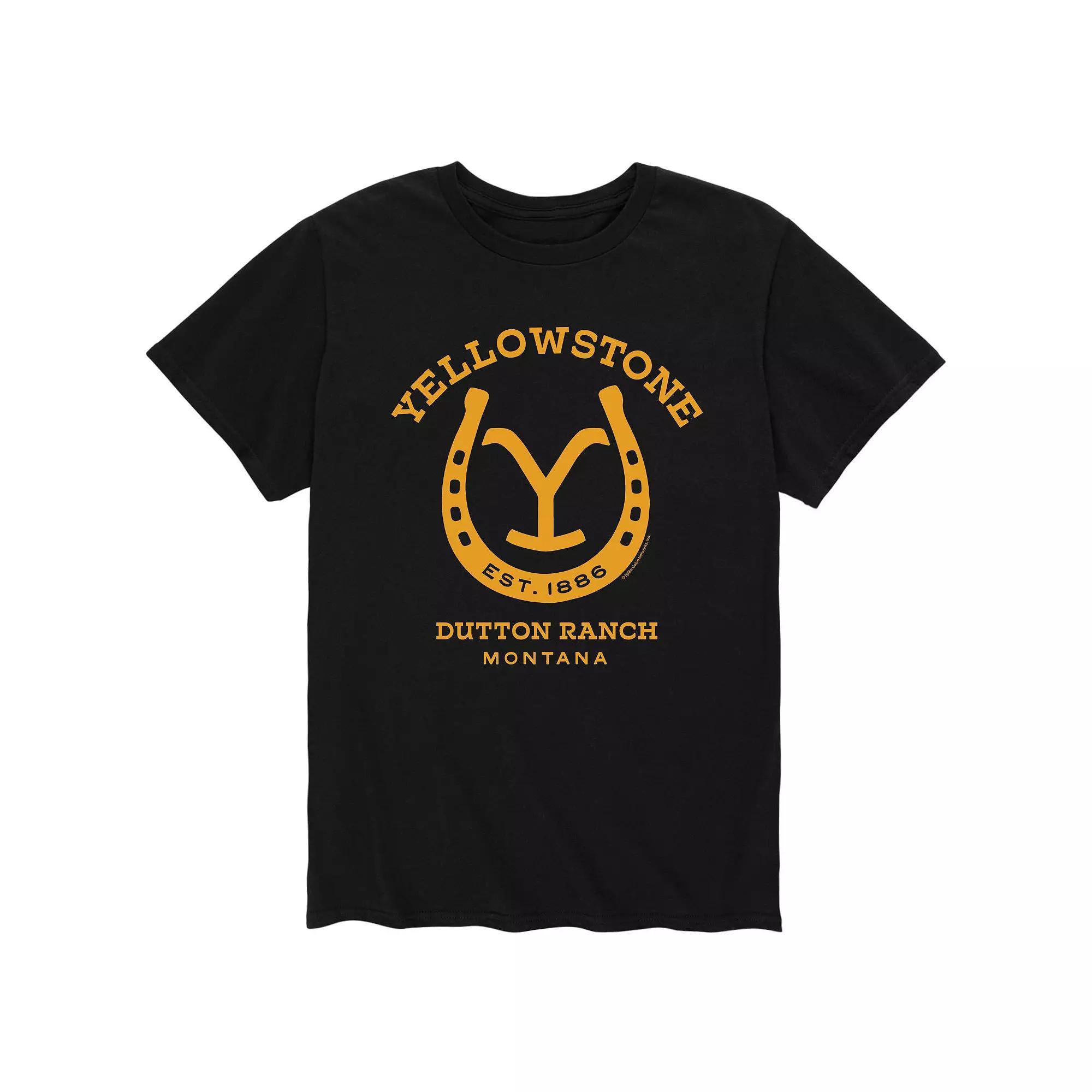 Mens Yellowstone Horseshoe Tee Product Image