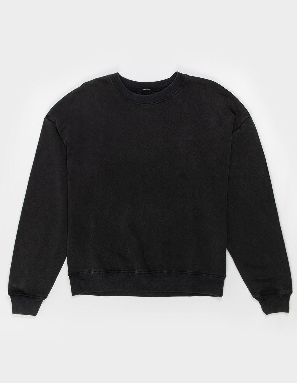 RSQ Mens Washed Oversized Crewneck Sweatshirt - TAUPE Product Image