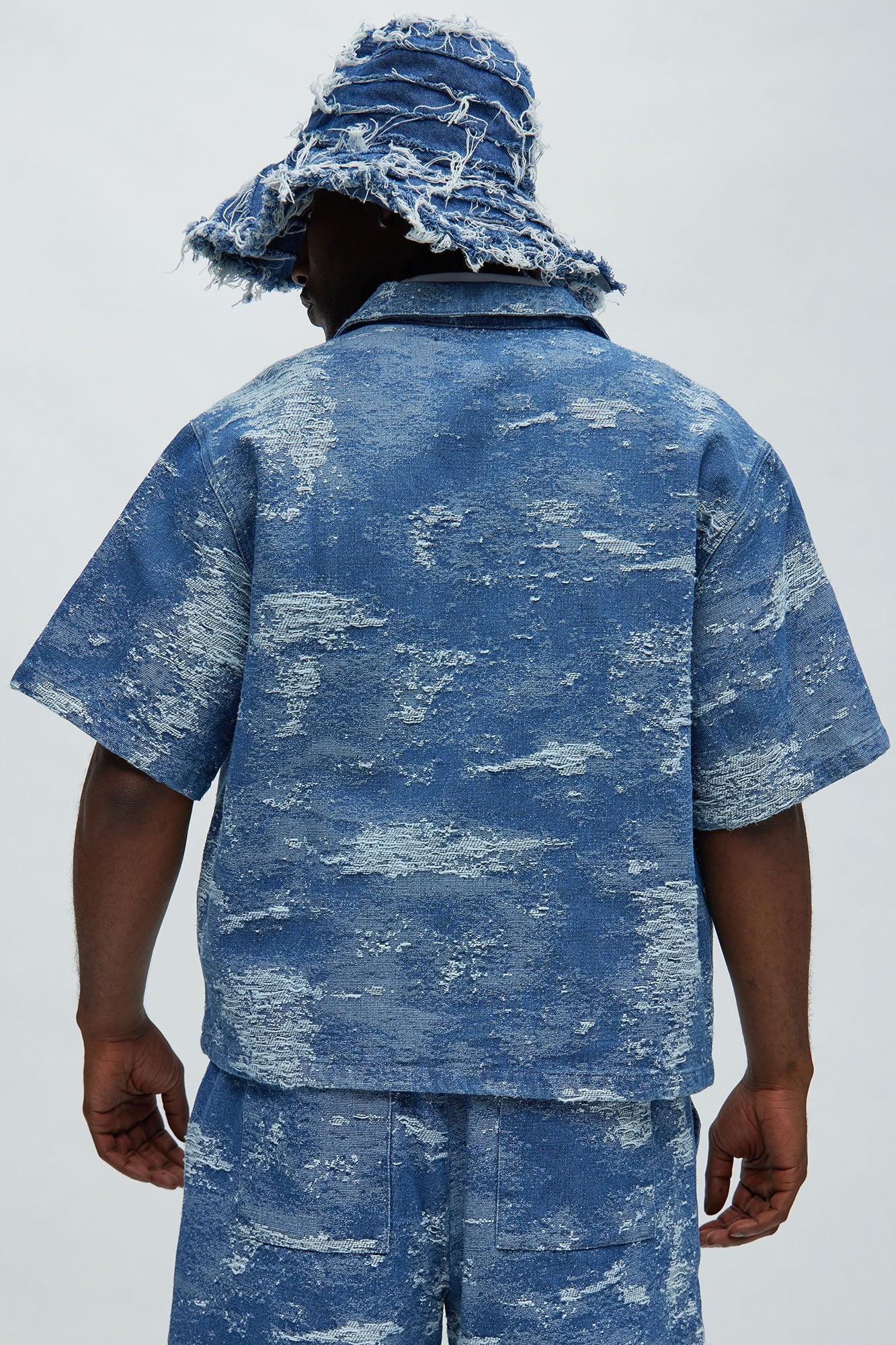 Cloud 9 Textured Shirt - Light Blue Product Image