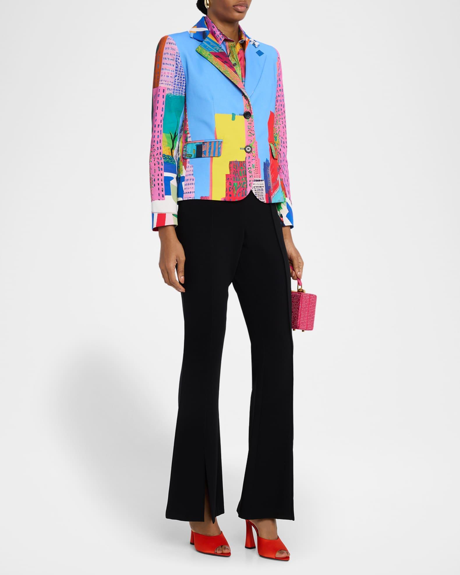 NYC Print Single-Breasted Short Jacket Product Image