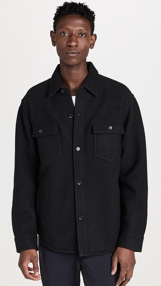 Reigning Champ Boiled Wool Warden Overshirt | Shopbop Product Image