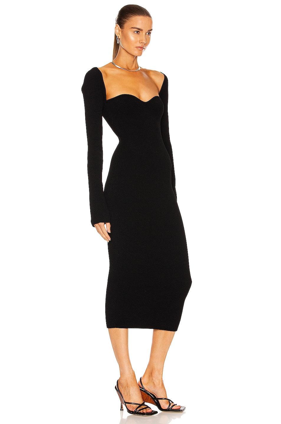 Beth Long-Sleeve Bustier Dress Product Image