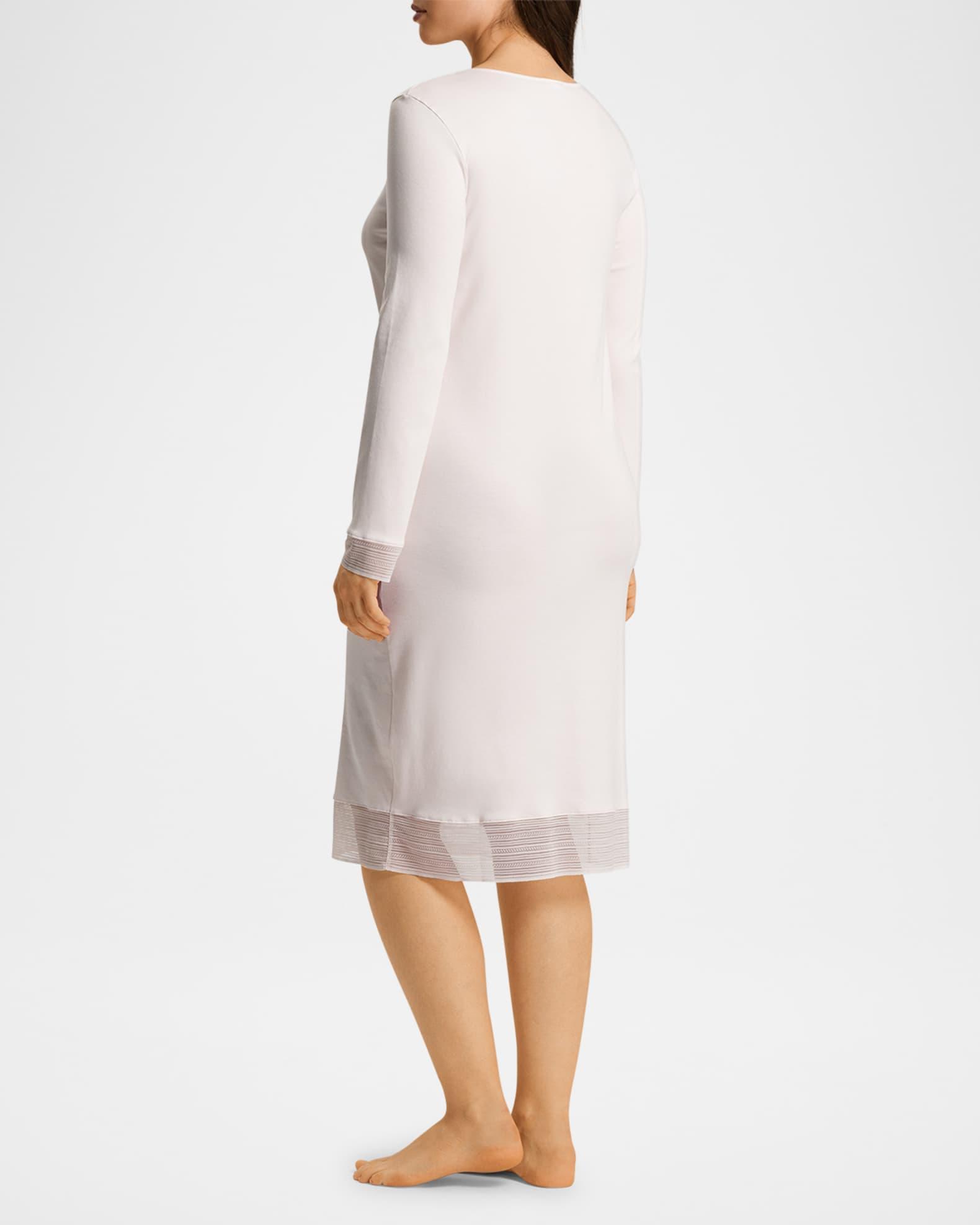 Sophie Lace-Trim Cotton Nightgown Product Image
