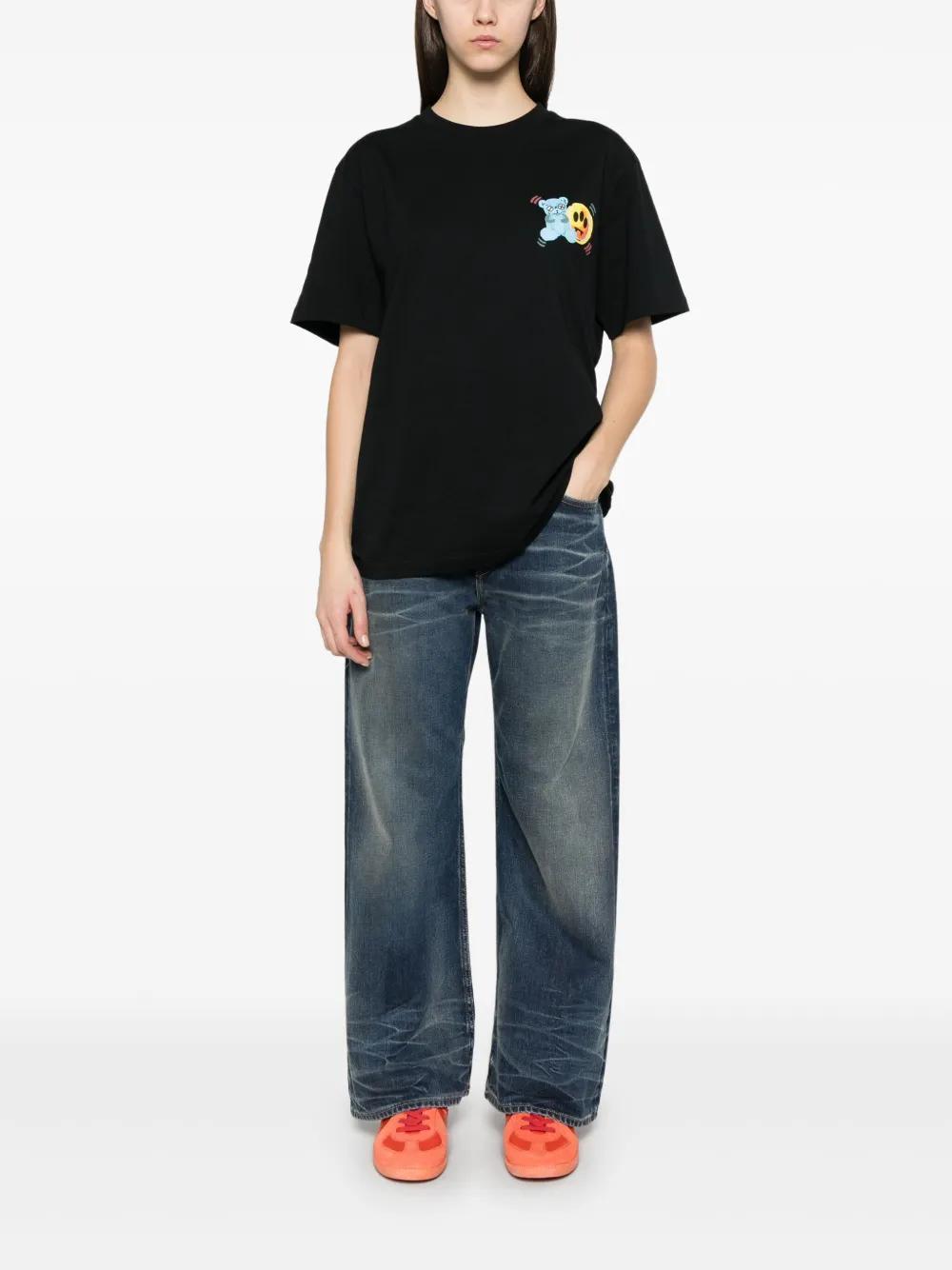 teddy bear-print T-shirt  Product Image
