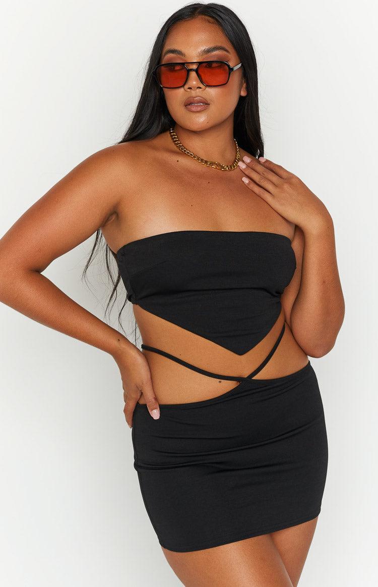 Jessi Black Mini Skirt Product Image