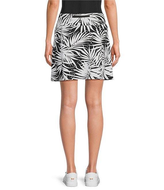Tommy Bahama Aubrey Lorenzo IslandZone® Leaf Printed Peached Jersey A-Line Mini Skort Product Image