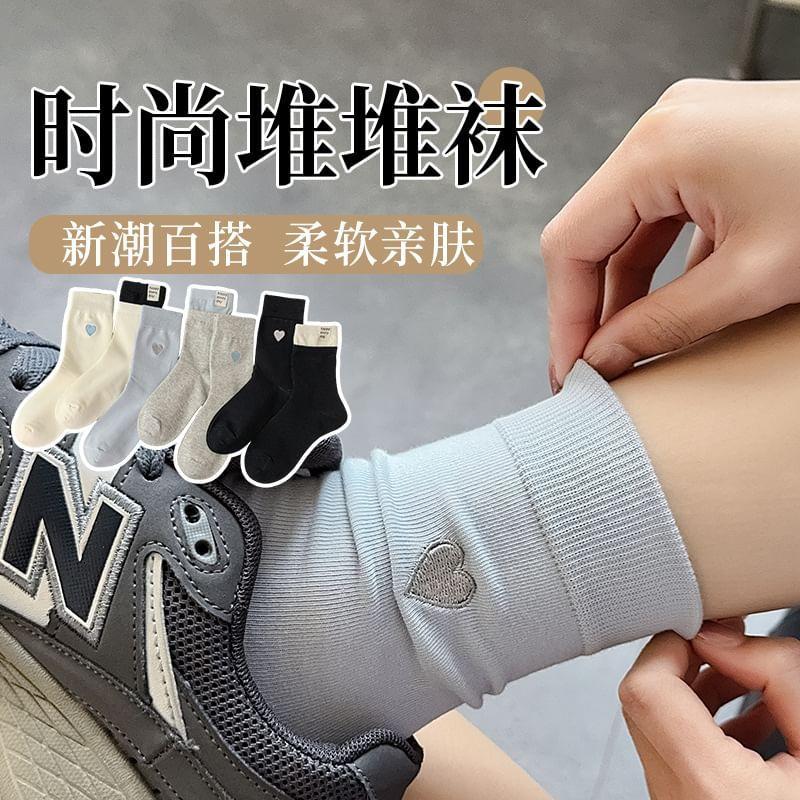 Cotton Blend Crew Socks Product Image