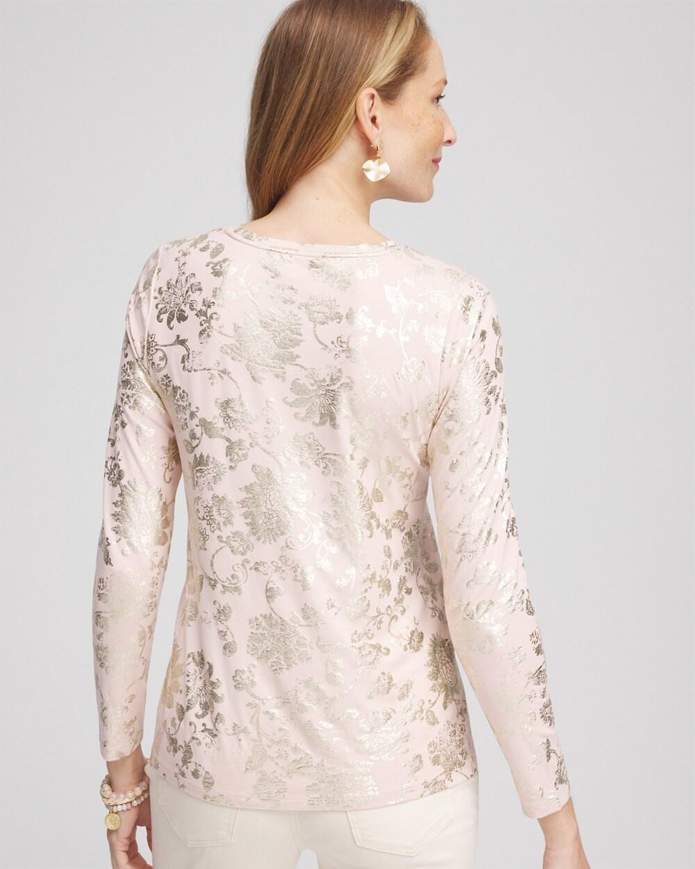 Touch of Cool™ Foiled Floral Layering Tee Product Image