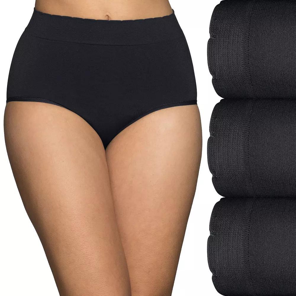 Womens Vanity Fair Lingerie 3-Pack No Pinch No Show Seamless Briefs 13418 Product Image